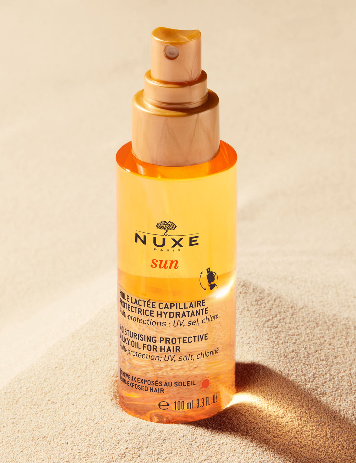 Nuxe moisturising protective milky oil for hair spray 100ml (British brand)