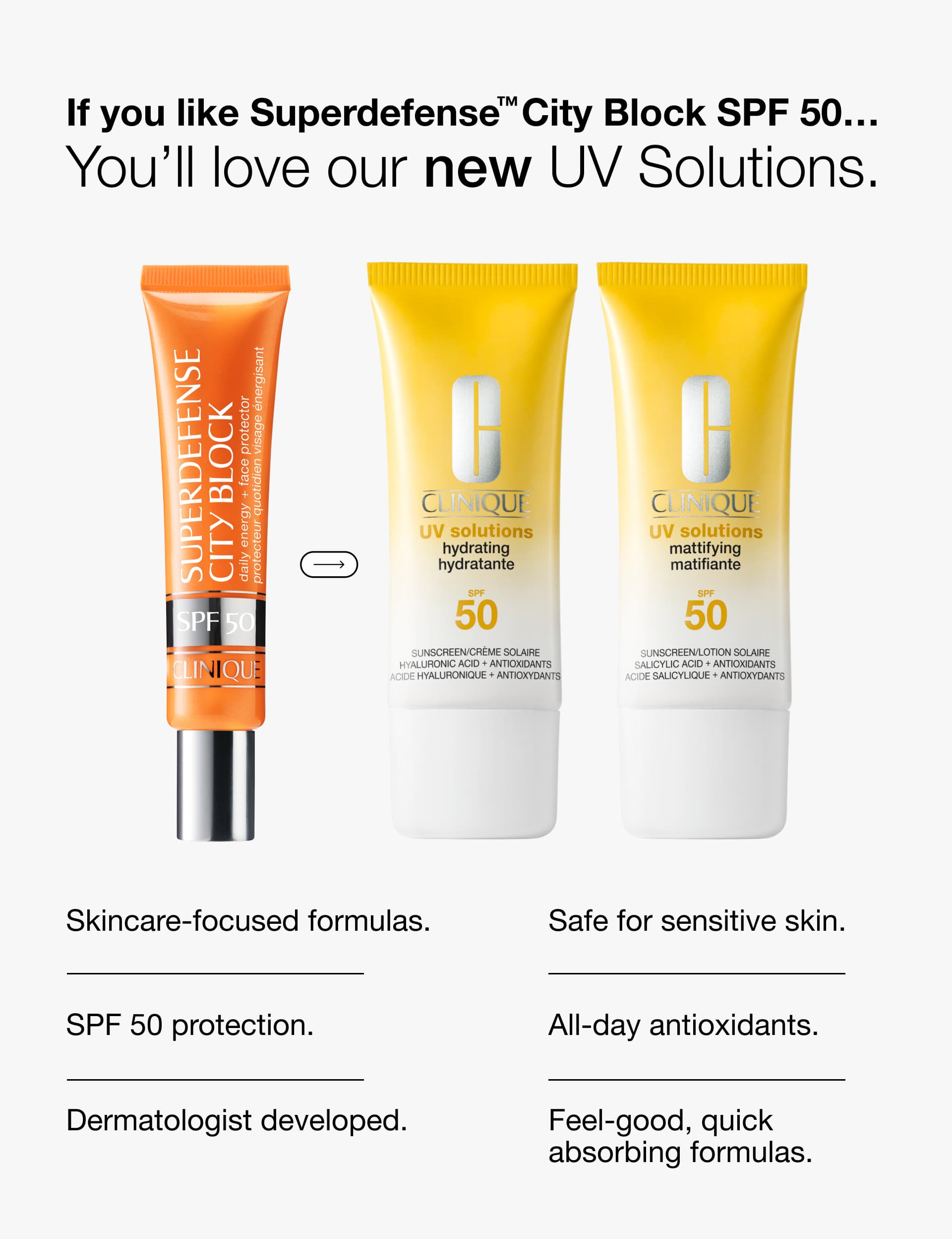 UV Solutions hydrating sunscreen SPF 50 40ml - British product