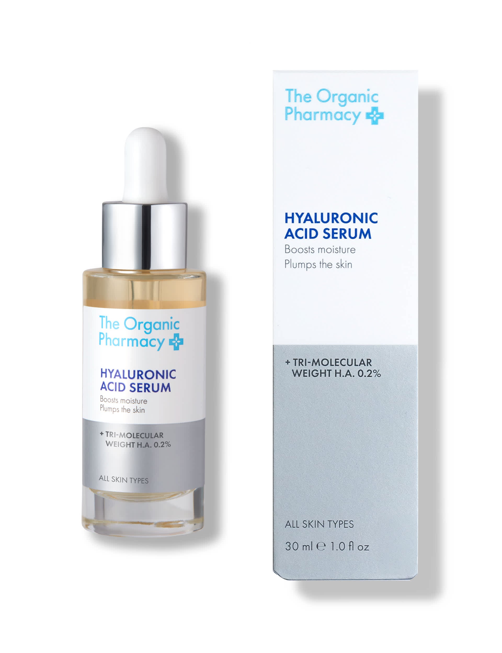 The Organic Pharmacy Hyaluronic Acid Serum 30ml, imported from the UK