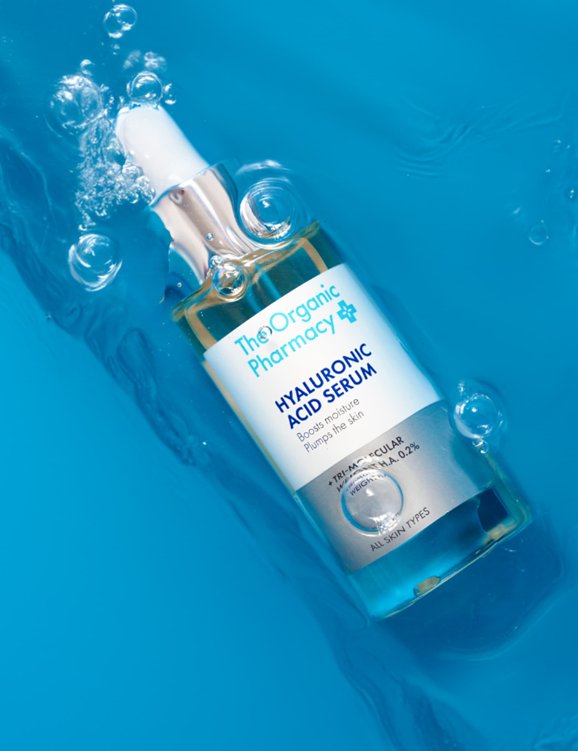 The Organic Pharmacy Hyaluronic Acid Serum 30ml, imported from the UK
