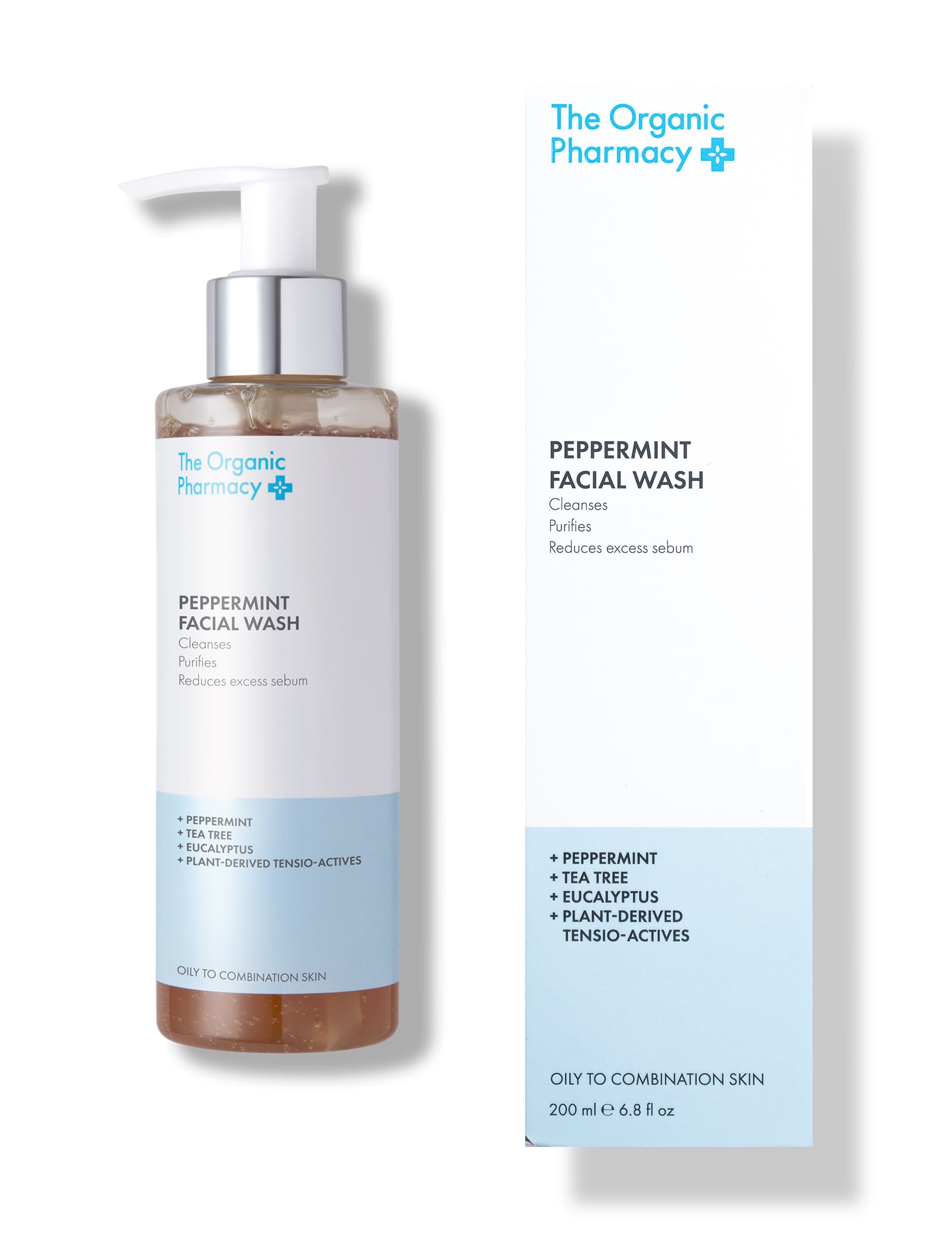 The Organic Pharmacy Peppermint Facial Wash 200ml, UK version