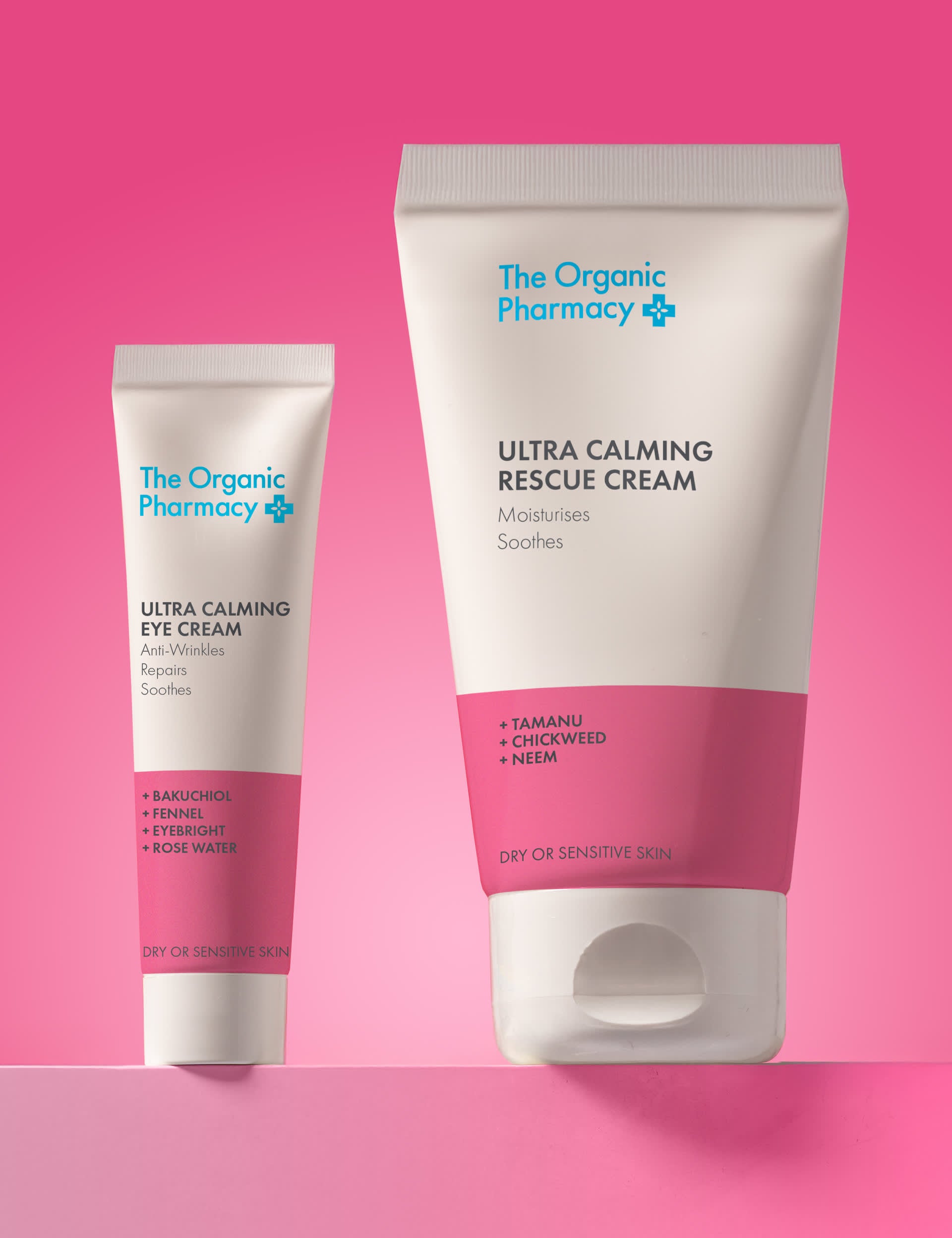 The Organic Pharmacy Ultra Calming Rescue Cream 60ml, imported from the UK