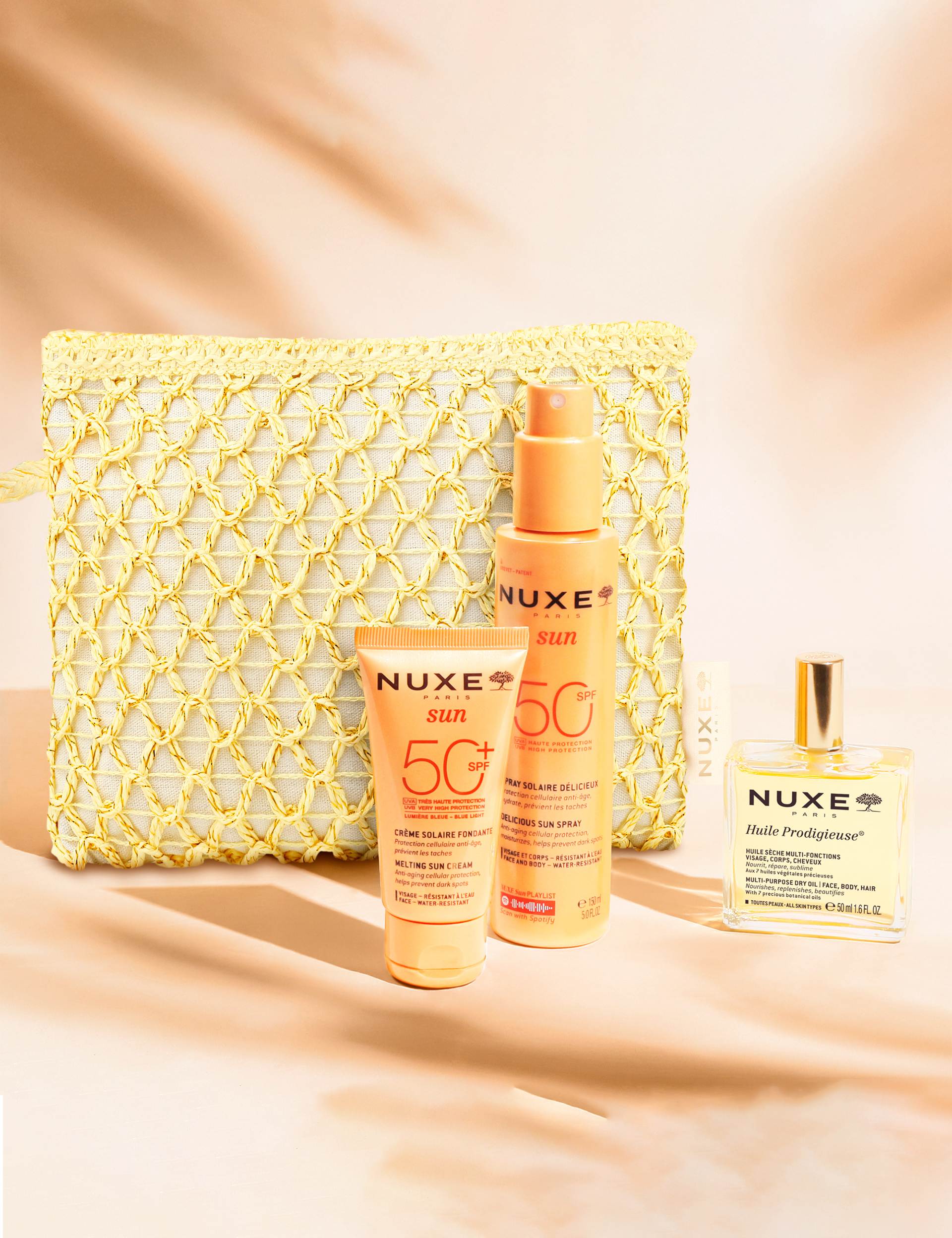 NUXE Summer Essentials Set SPF50 sun protection gift set (British brand)