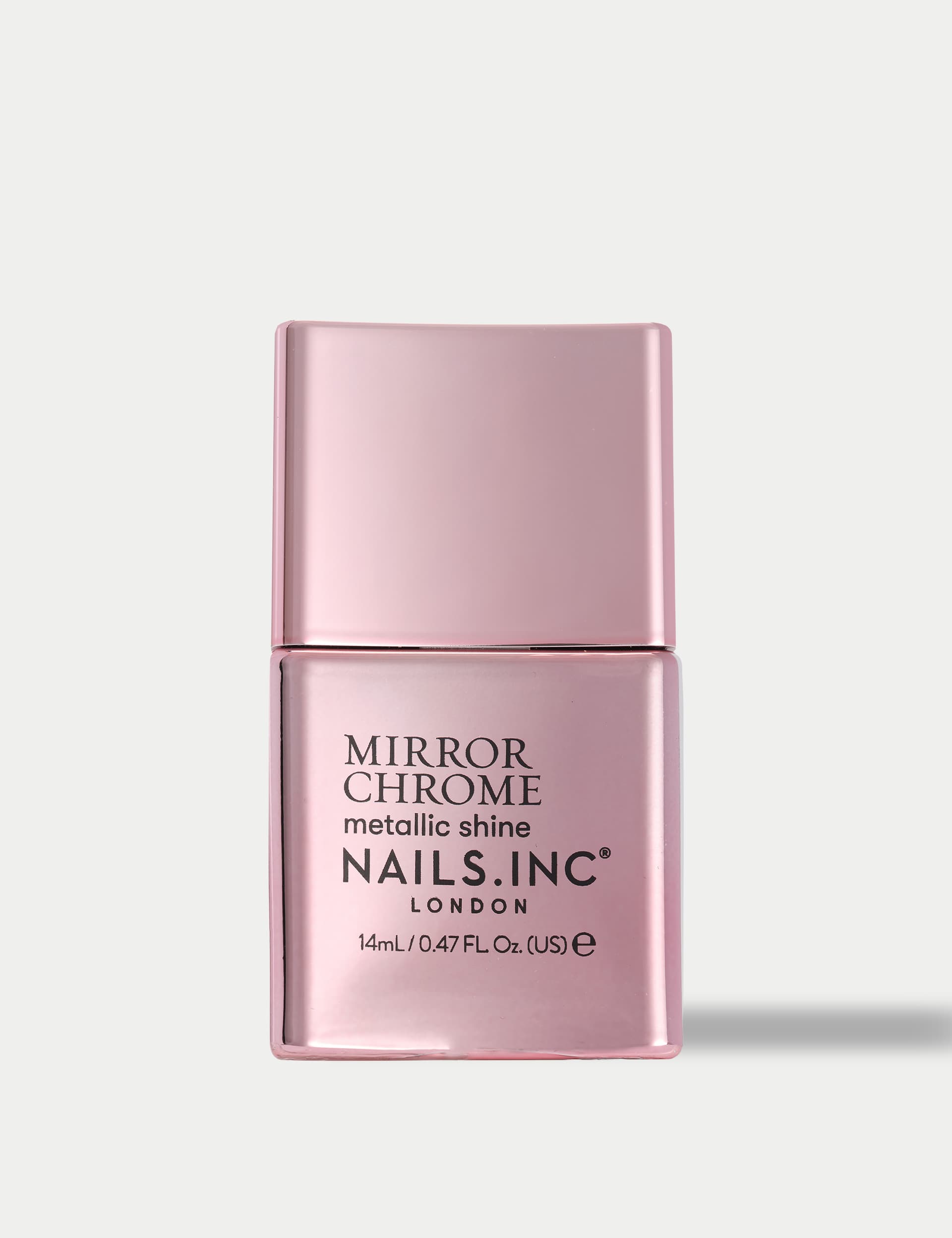 Nails.INC Silver Served chrome nail polish 14ml, UK version
