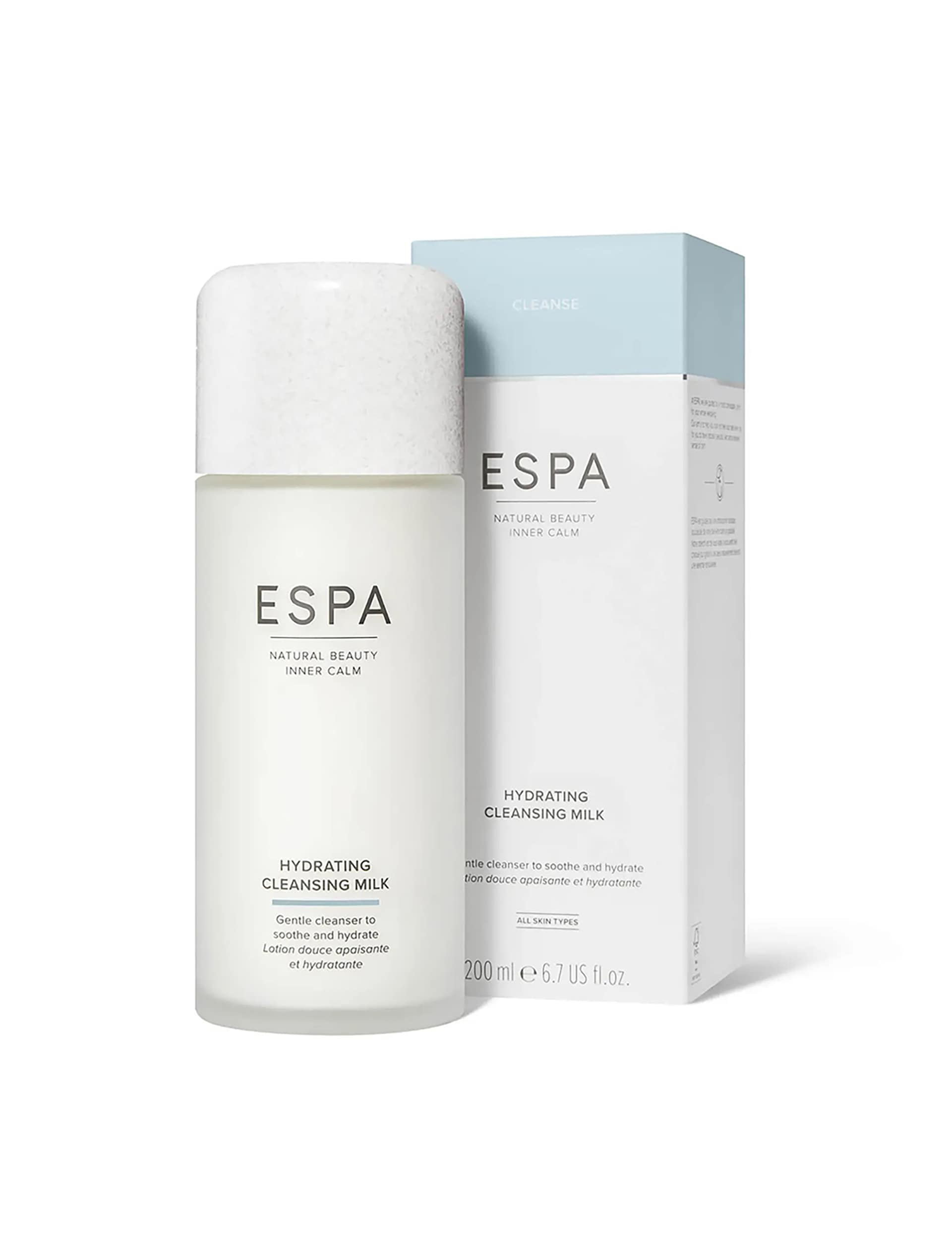 ESPA Hydrating Cleansing Milk 200ml bottle - British product