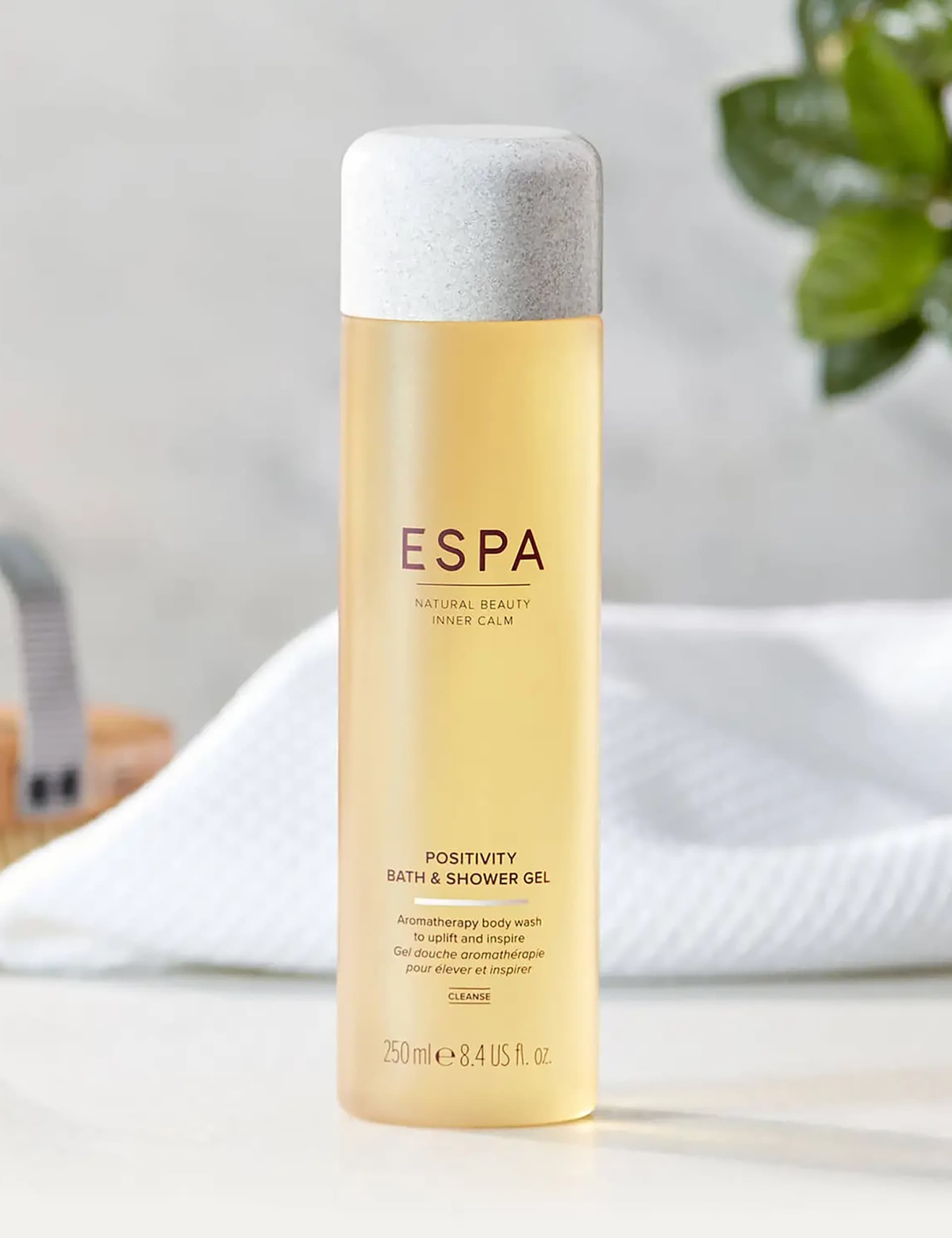 ESPA Positivity bath and shower gel 250ml, UK version