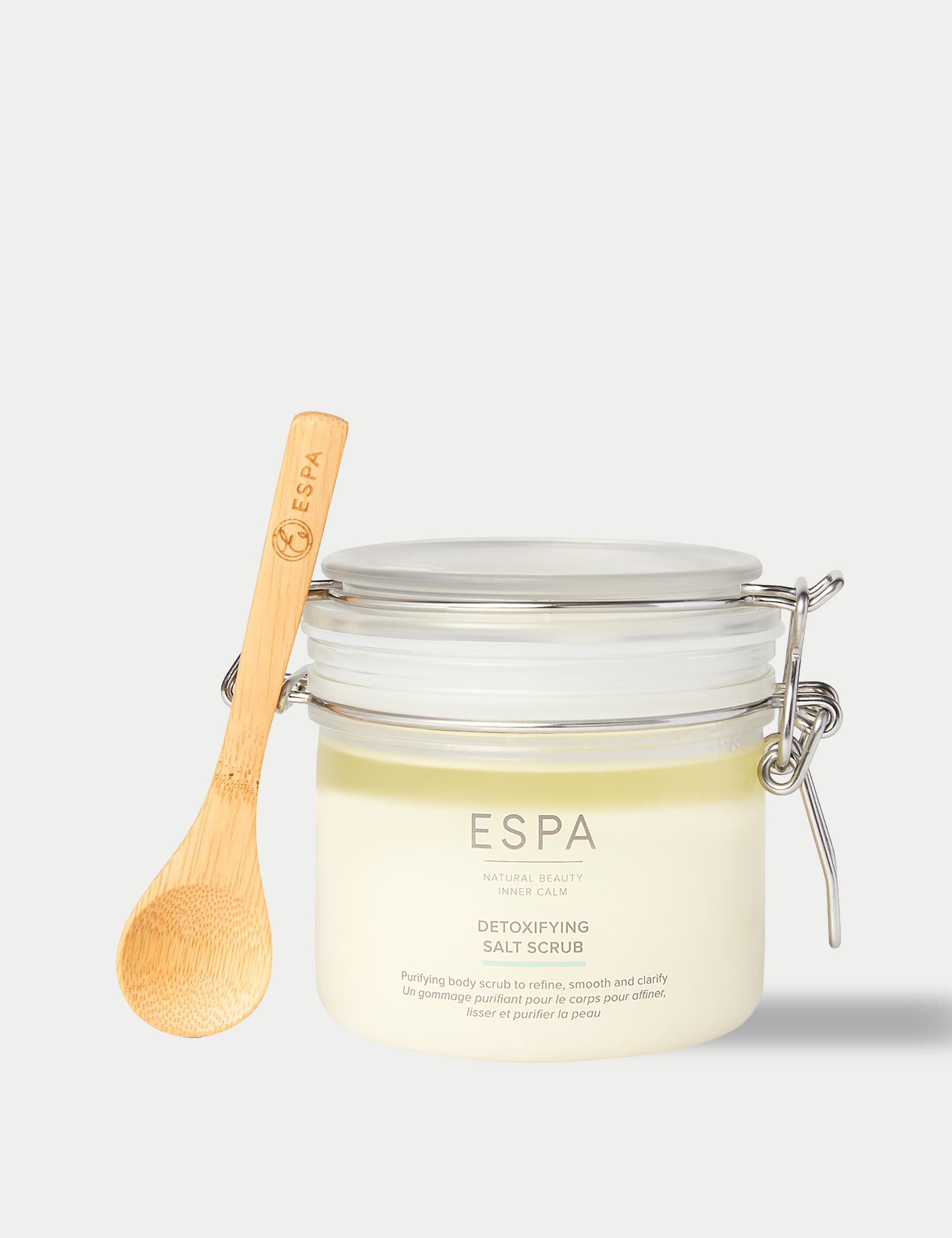 ESPA detoxifying salt scrub 500g jar - British product