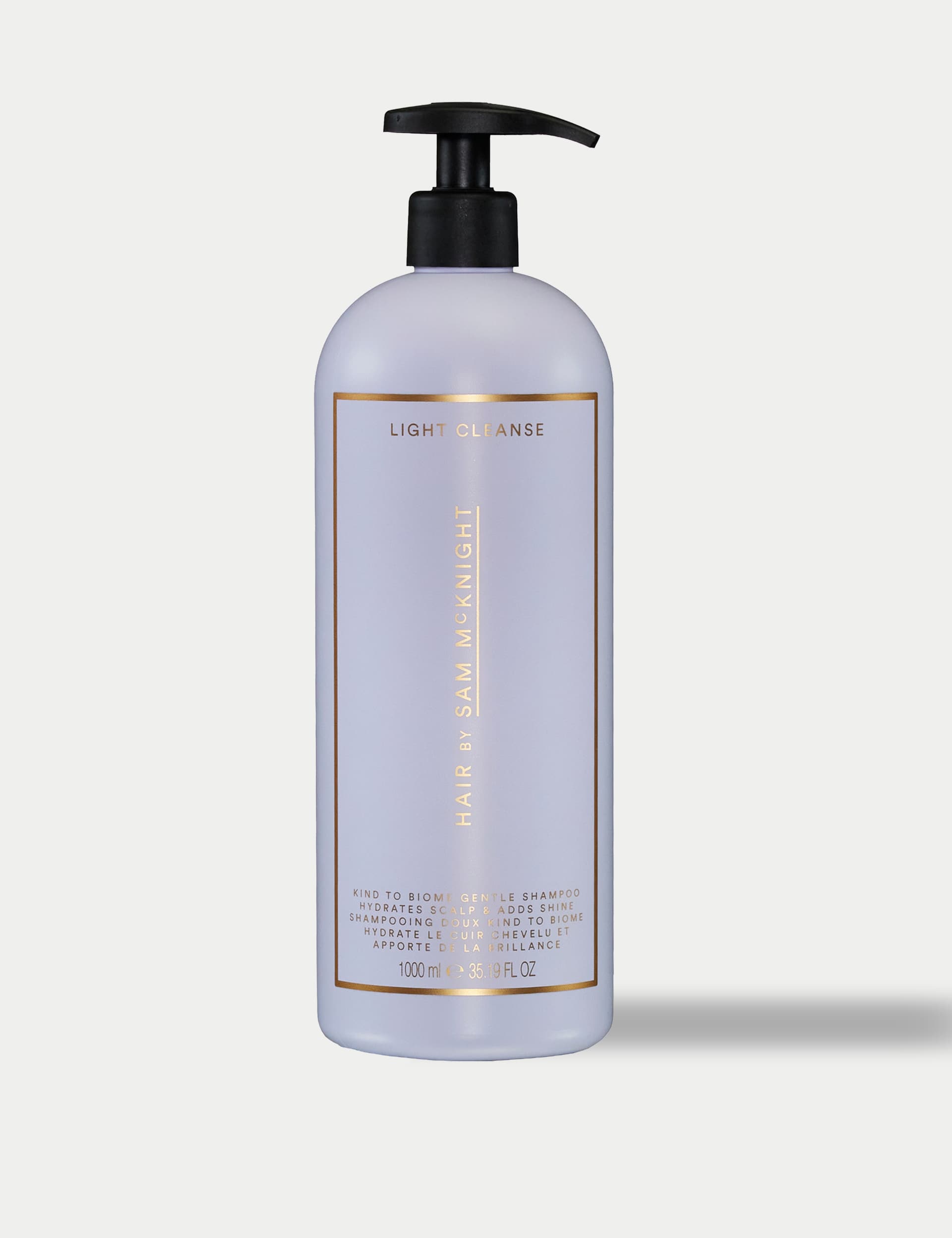 Sam McKnight Light Cleanse Hair & Scalp Shampoo 1000ml (British brand)