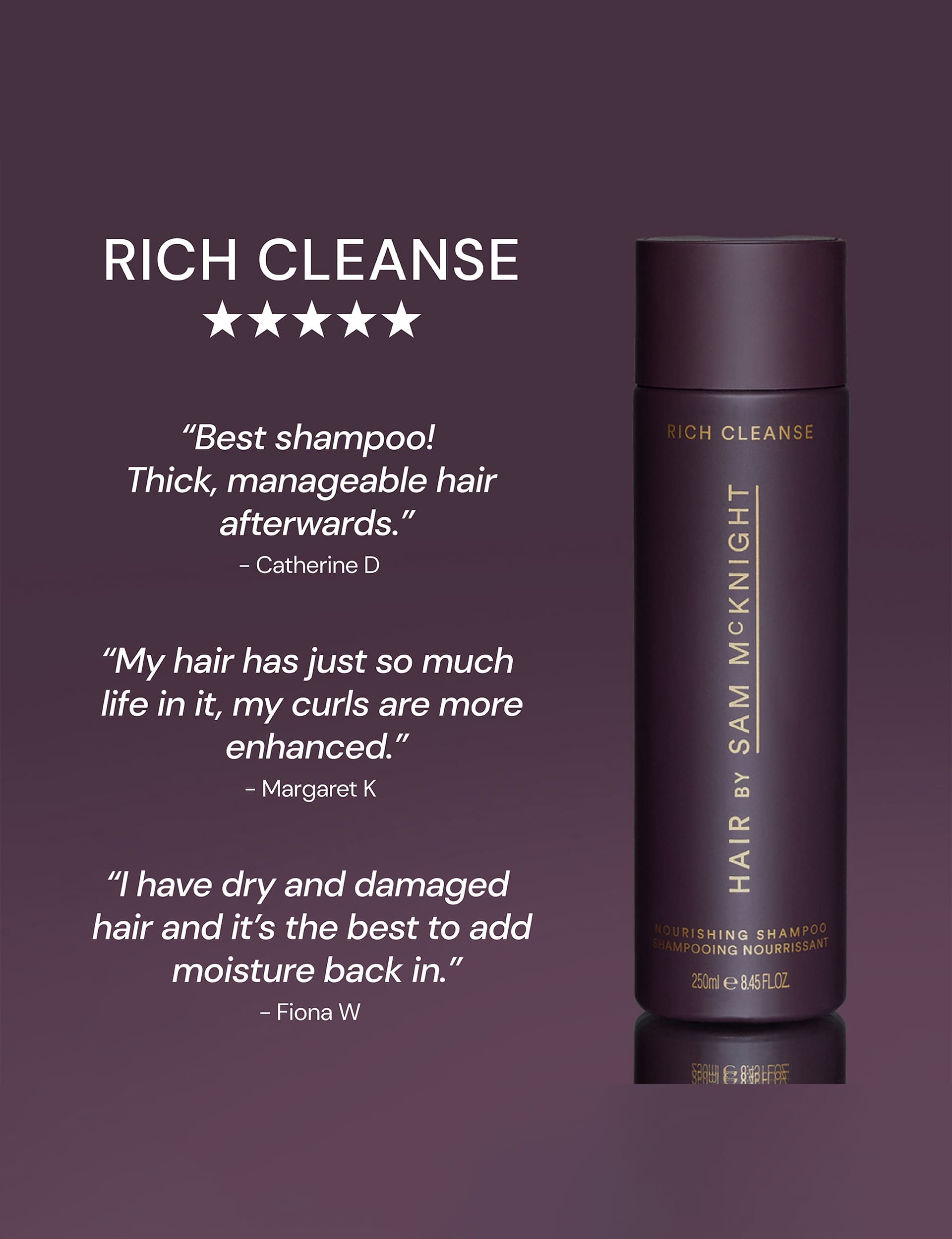 Sam McKnight colour protecting shampoo 1000ml, imported from the UK