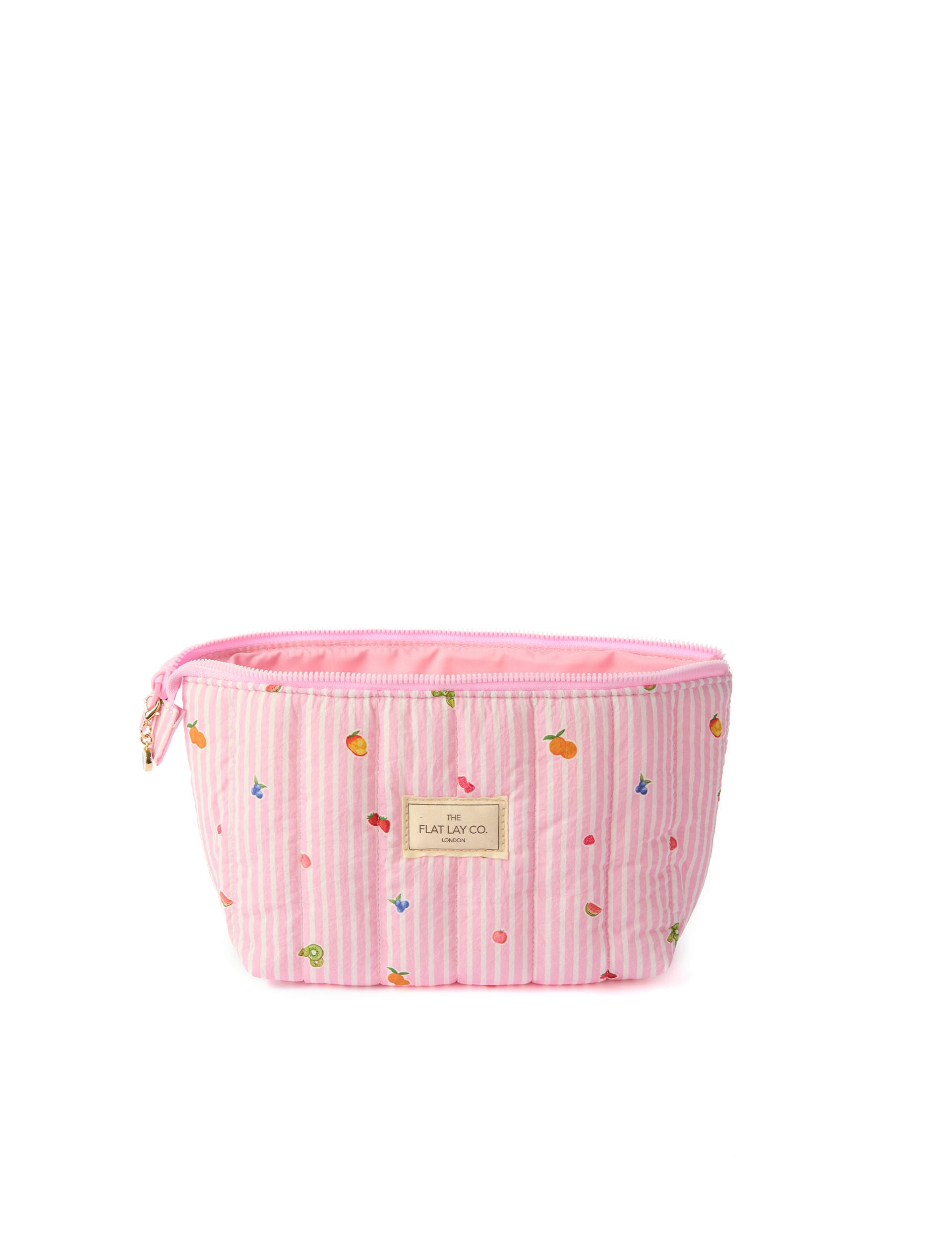 Flat Lay Co padded essential makeup pouch 29cm, imported from the UK