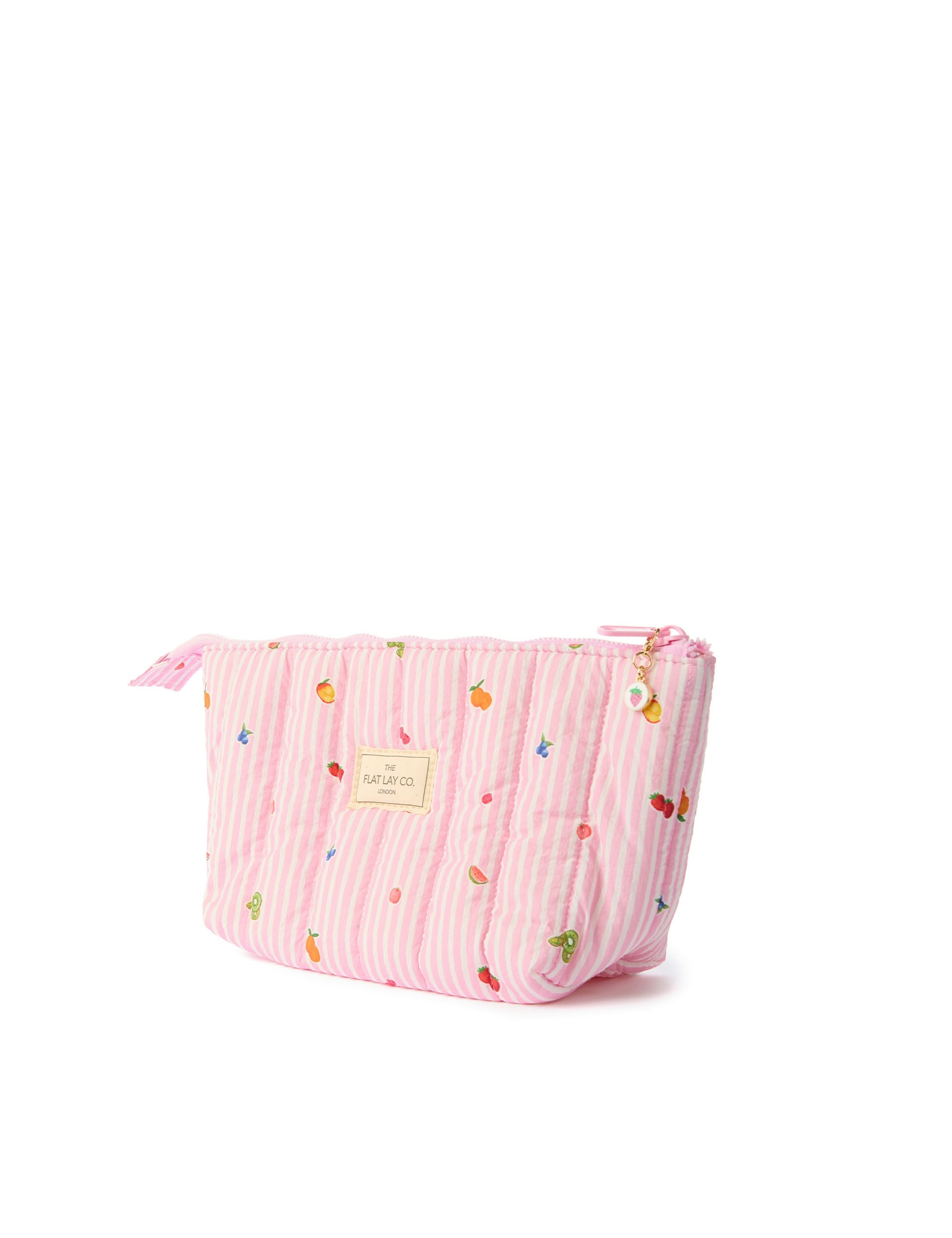 Flat Lay Co padded essential makeup pouch 29cm, imported from the UK