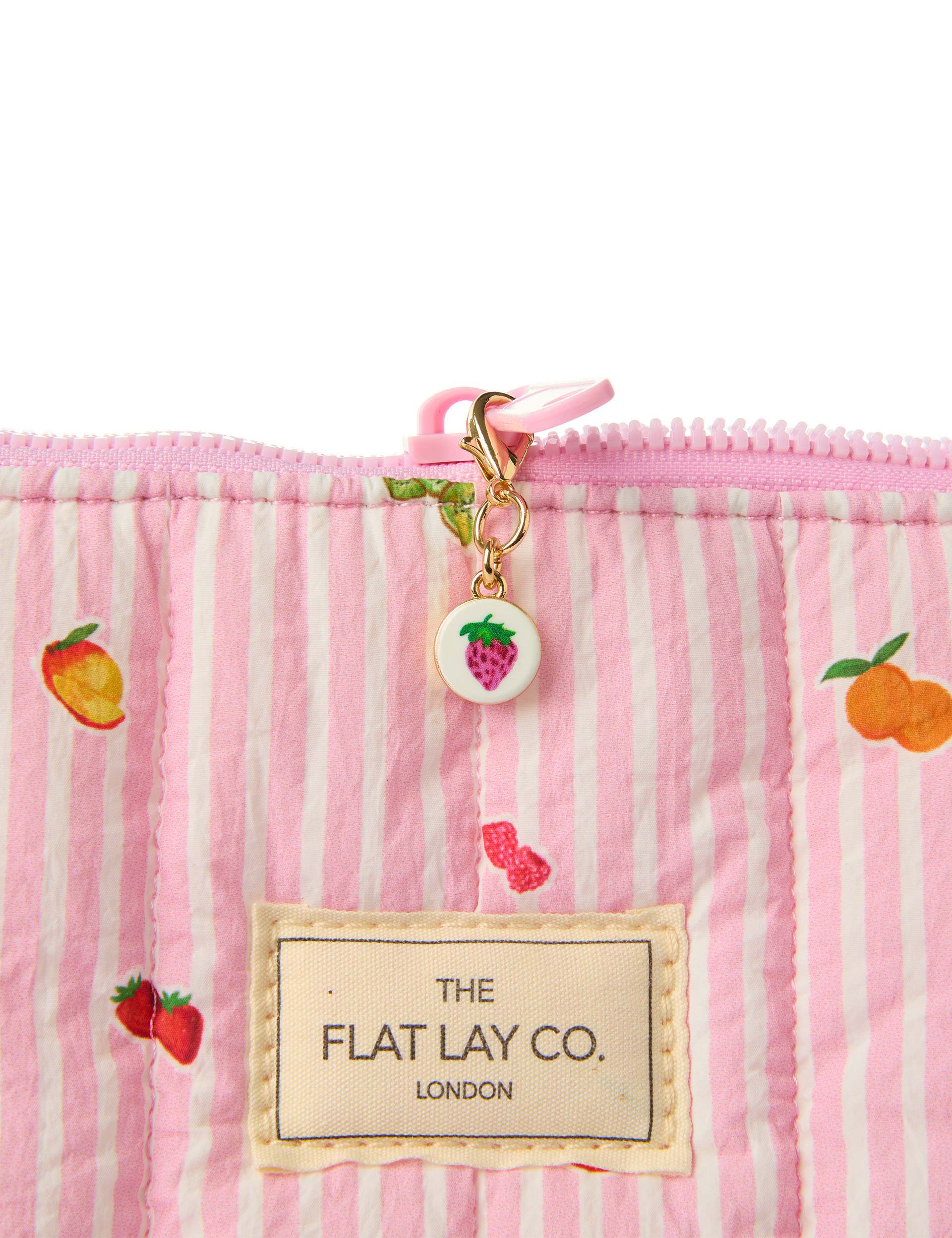 Flat Lay Co padded essential makeup pouch 29cm, imported from the UK