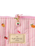 Flat Lay Co padded essential makeup pouch 29cm, imported from the UK
