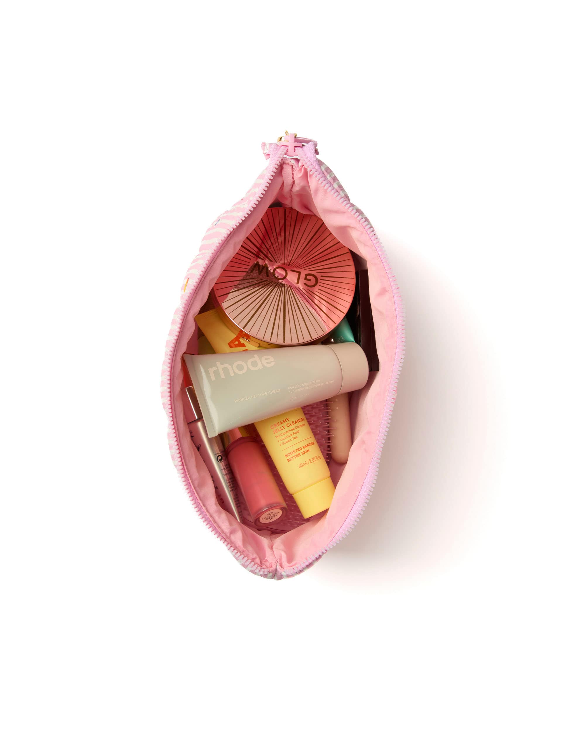 Flat Lay Co padded essential makeup pouch 29cm, imported from the UK
