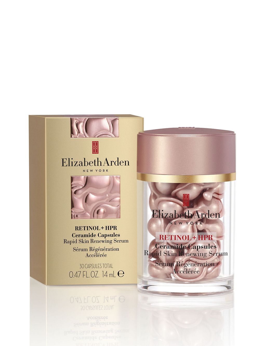 Elizabeth Arden RETINOL + HPR Ceramide Capsules Rapid Skin Renewing Serum, 30-Piece GOODS M&S   