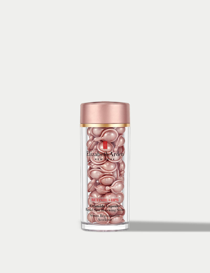 Elizabeth Arden retinol and HPR ceramide capsules rapid skin renewing serum 60-piece, imported from the UK