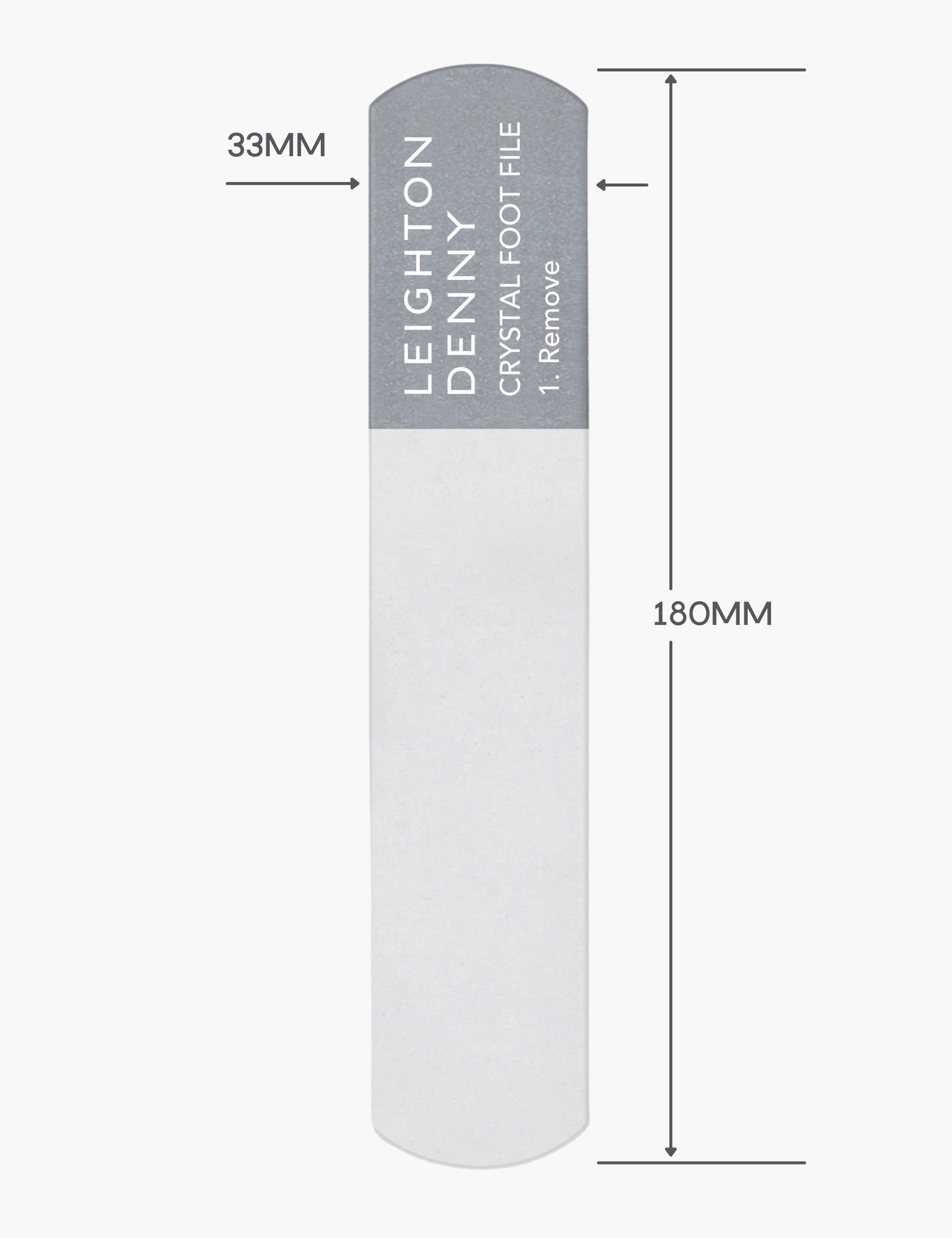 Leighton Denny crystal foot file 180mm, UK version
