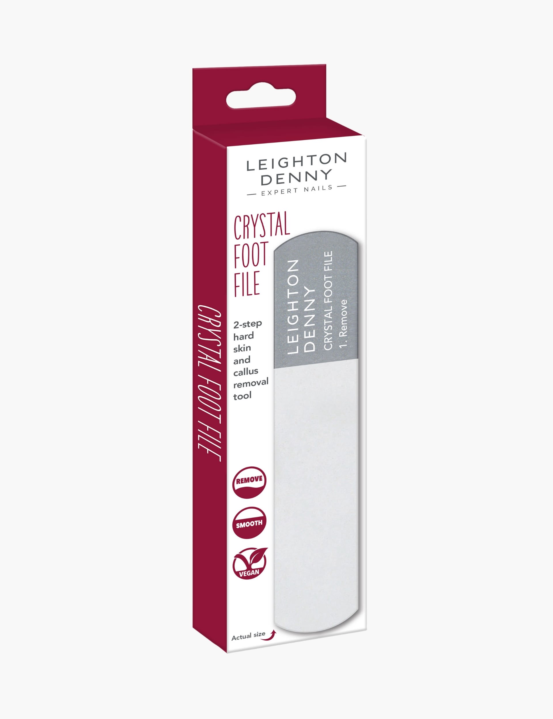 Leighton Denny crystal foot file 180mm, UK version