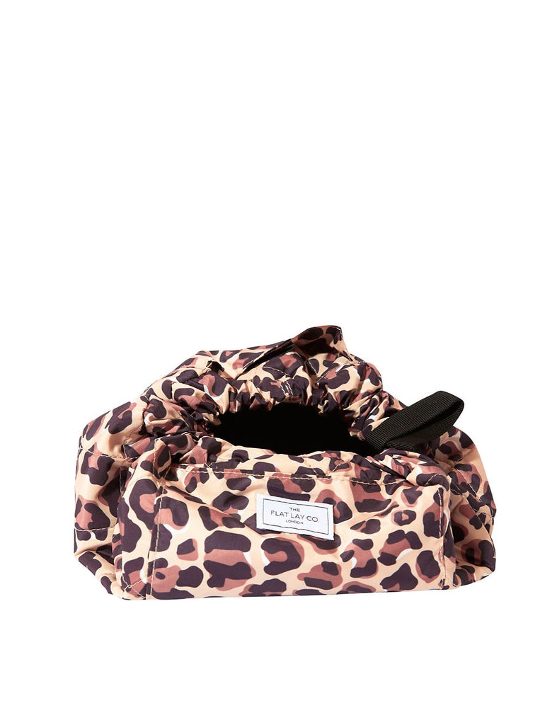 Open Flat Makeup Bag In Leopard Print