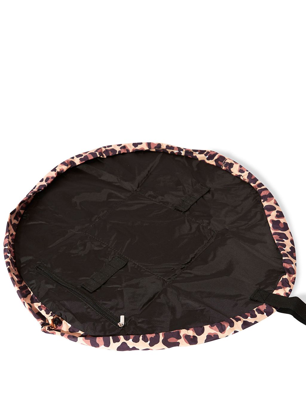 Open Flat Makeup Bag In Leopard Print GOODS M&S   