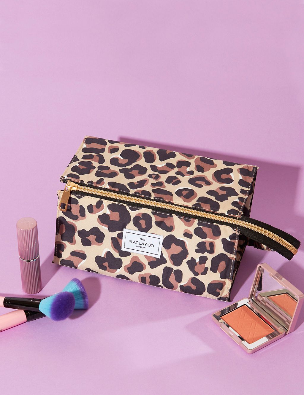 Makeup Box Bag In Leopard Print GOODS M&S   