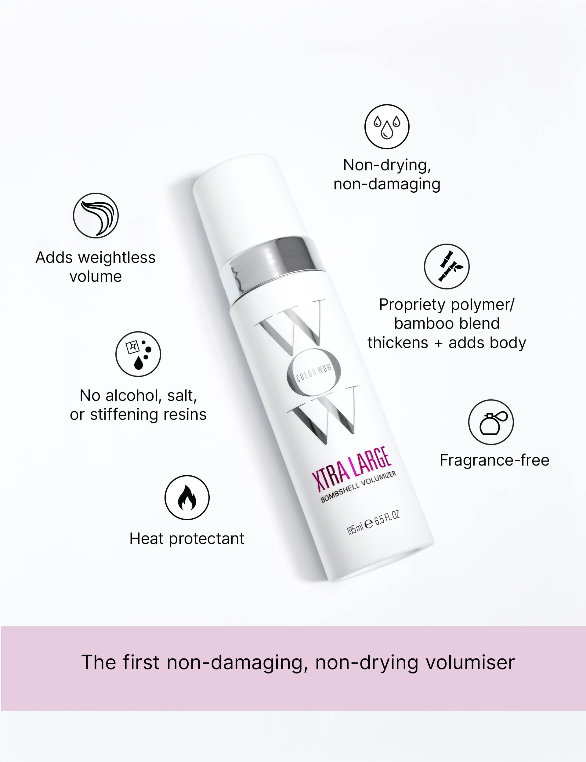 Color Wow Bombshell Volumizer hair mousse 350ml (British brand)