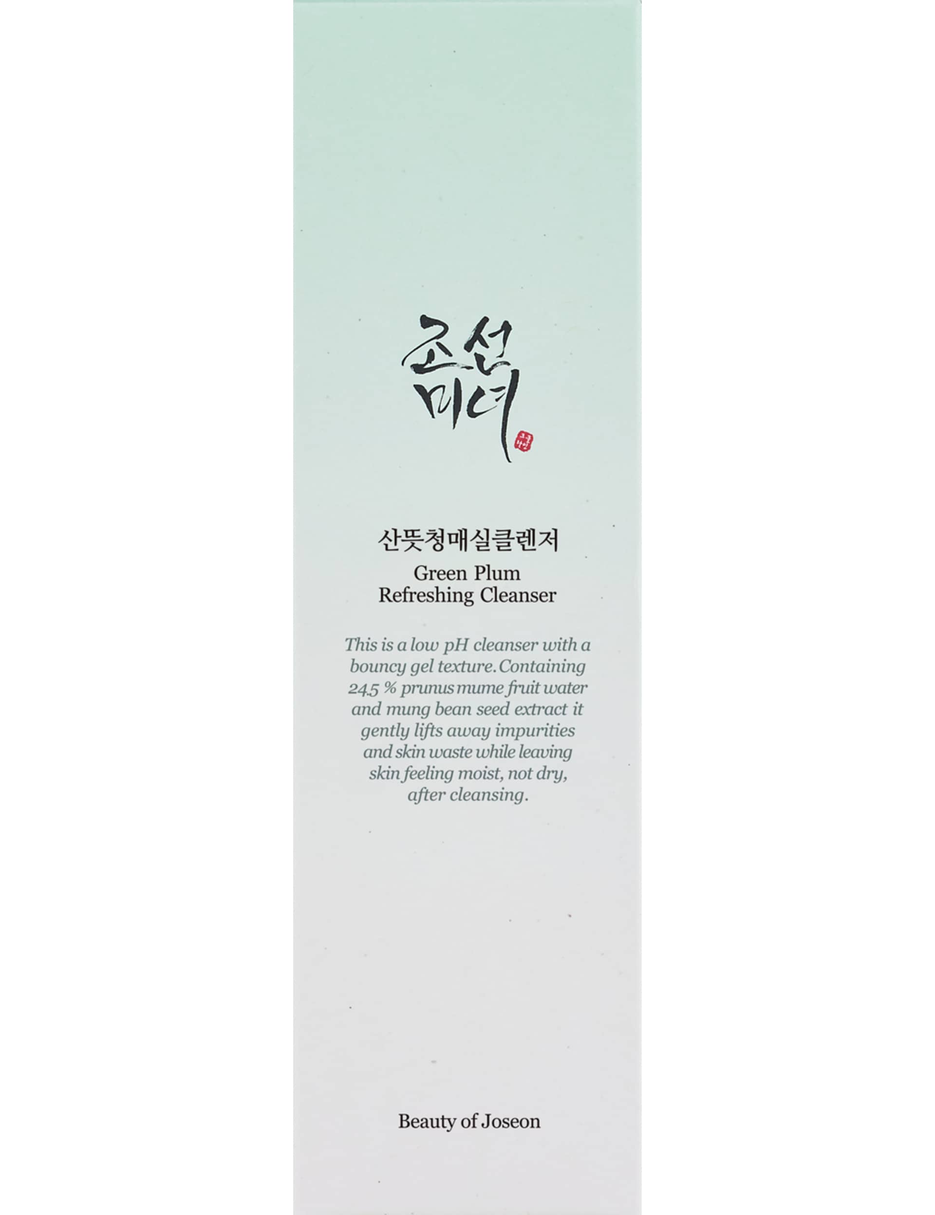 Beauty of Joseon green plum refreshing cleanser 100ml, imported from the UK