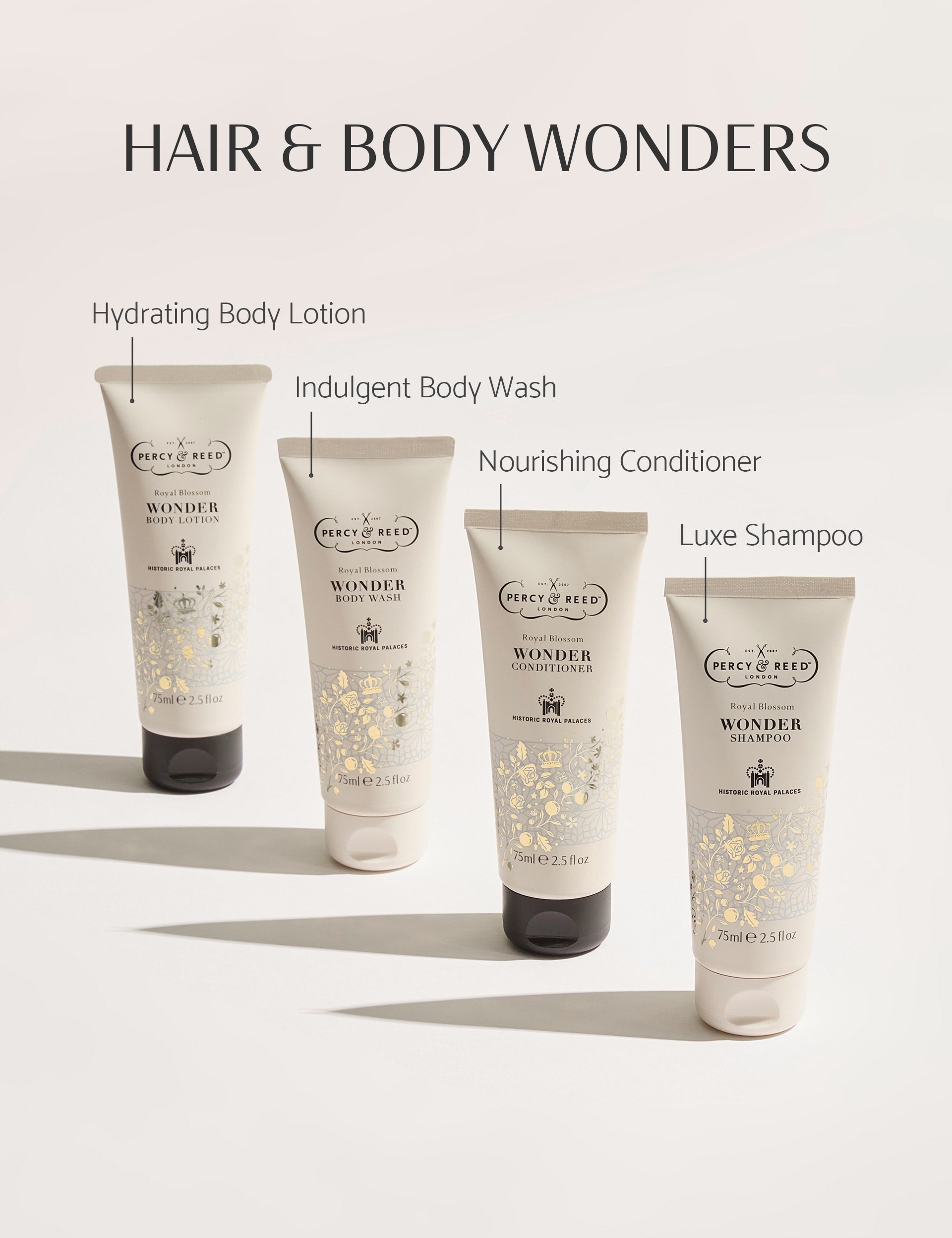 Percy & Reed Royal Blossom beauty set, imported from the UK