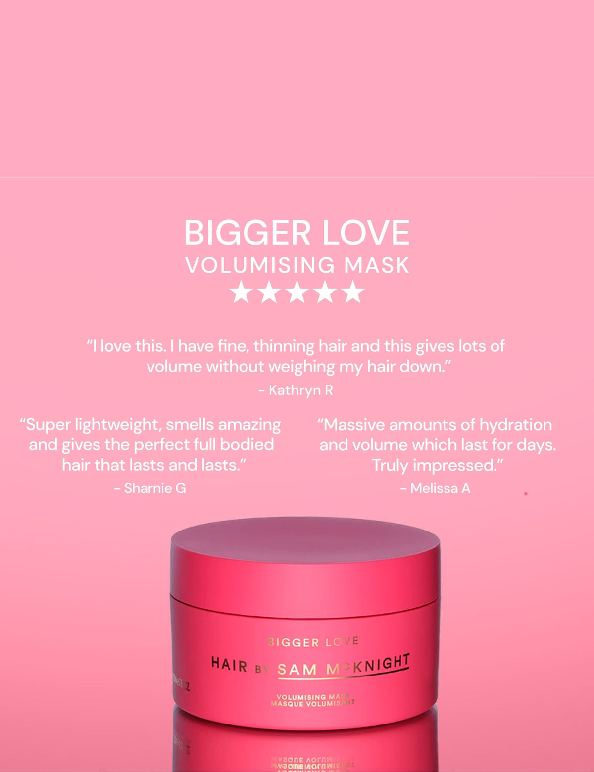 Hair by Sam McKnight Bigger Love hair mask 200ml - British product