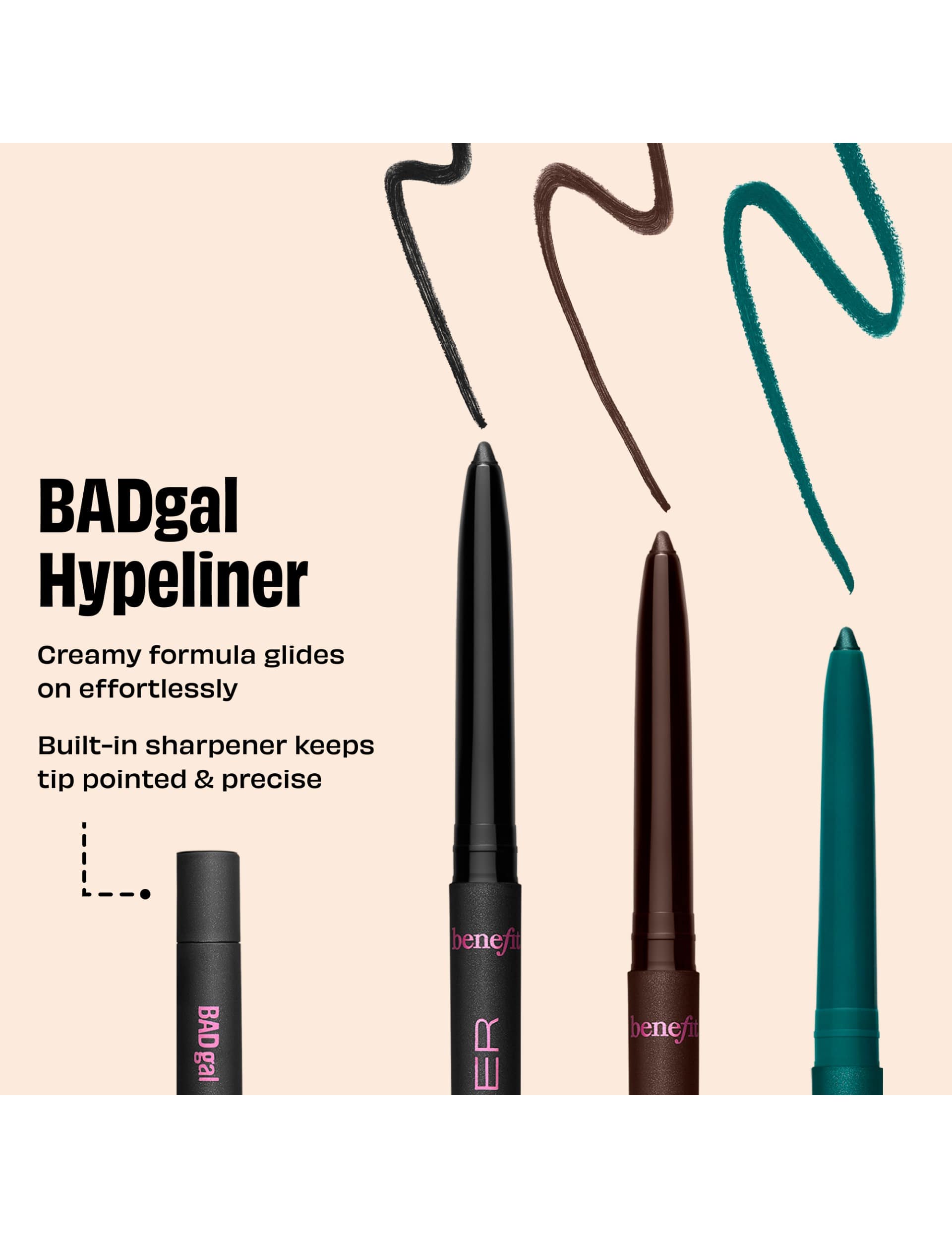 benefit eyeliner pitch black waterproof 0.25g, UK version