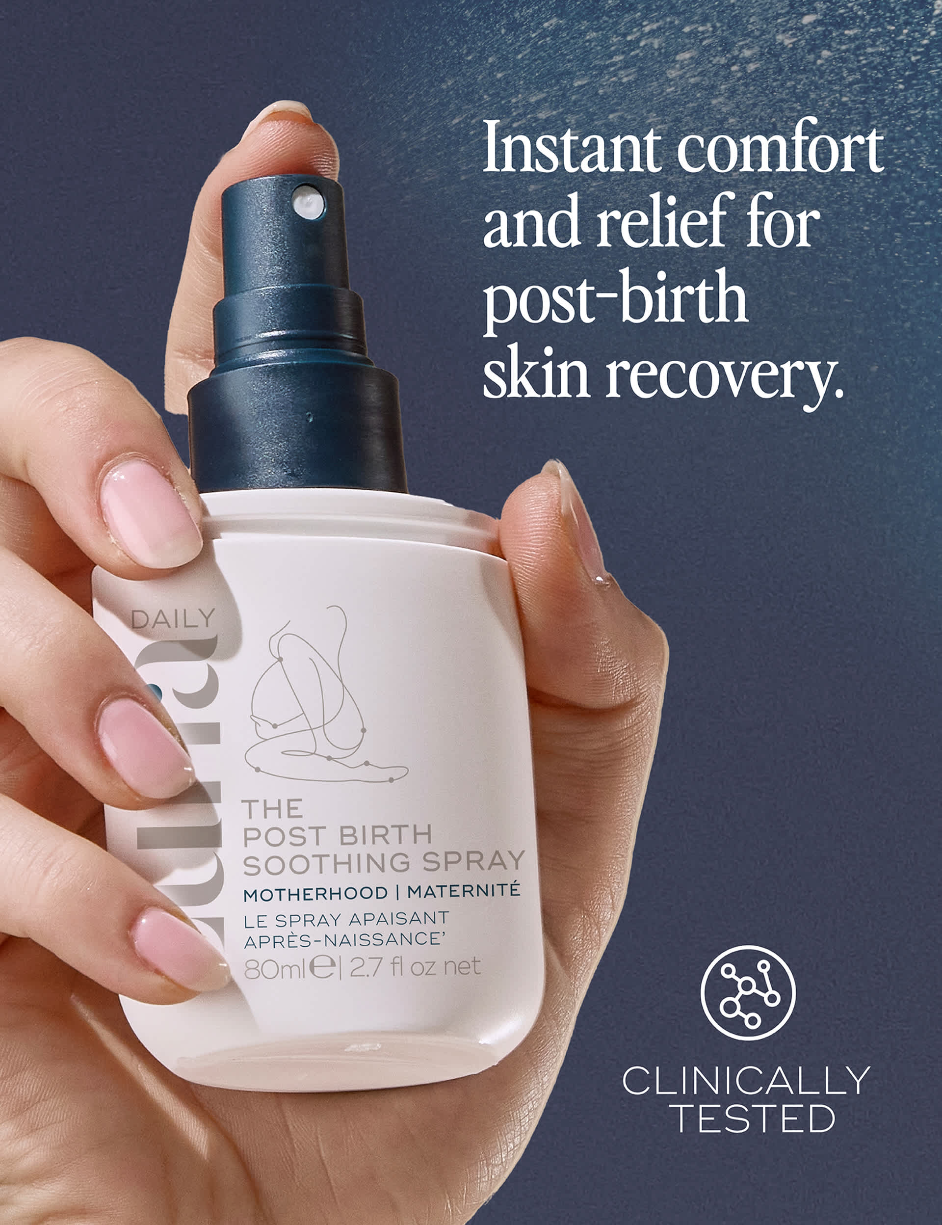 Post birth soothing spray 80ml, imported from the UK