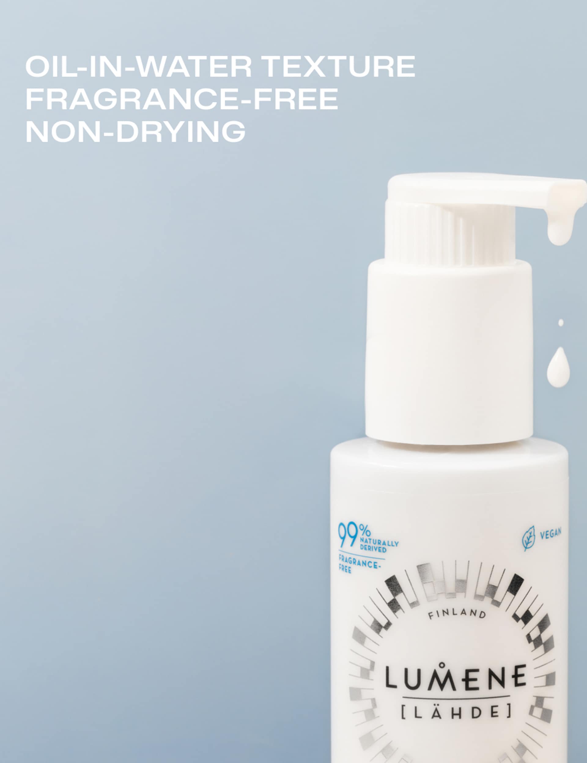 Lumene oat milk oil cleanser 150ml, imported from the UK