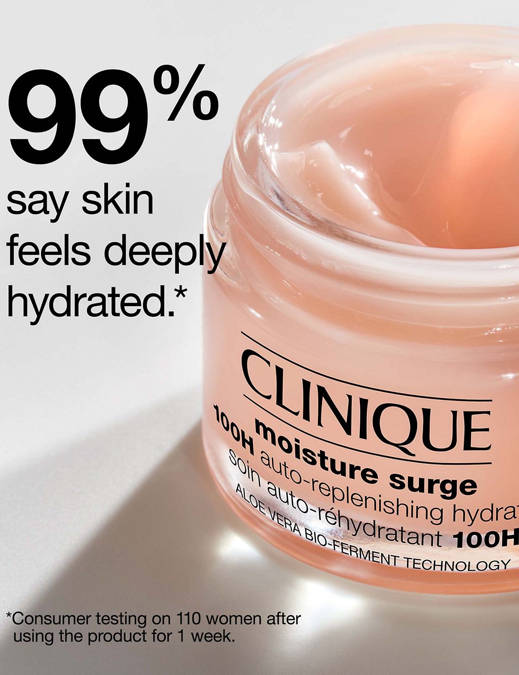 Breast Cancer Campaign: Limited Edition Moisture Surge™ 100H Auto-Replenishing Hydrator 50ml GOODS M&S   