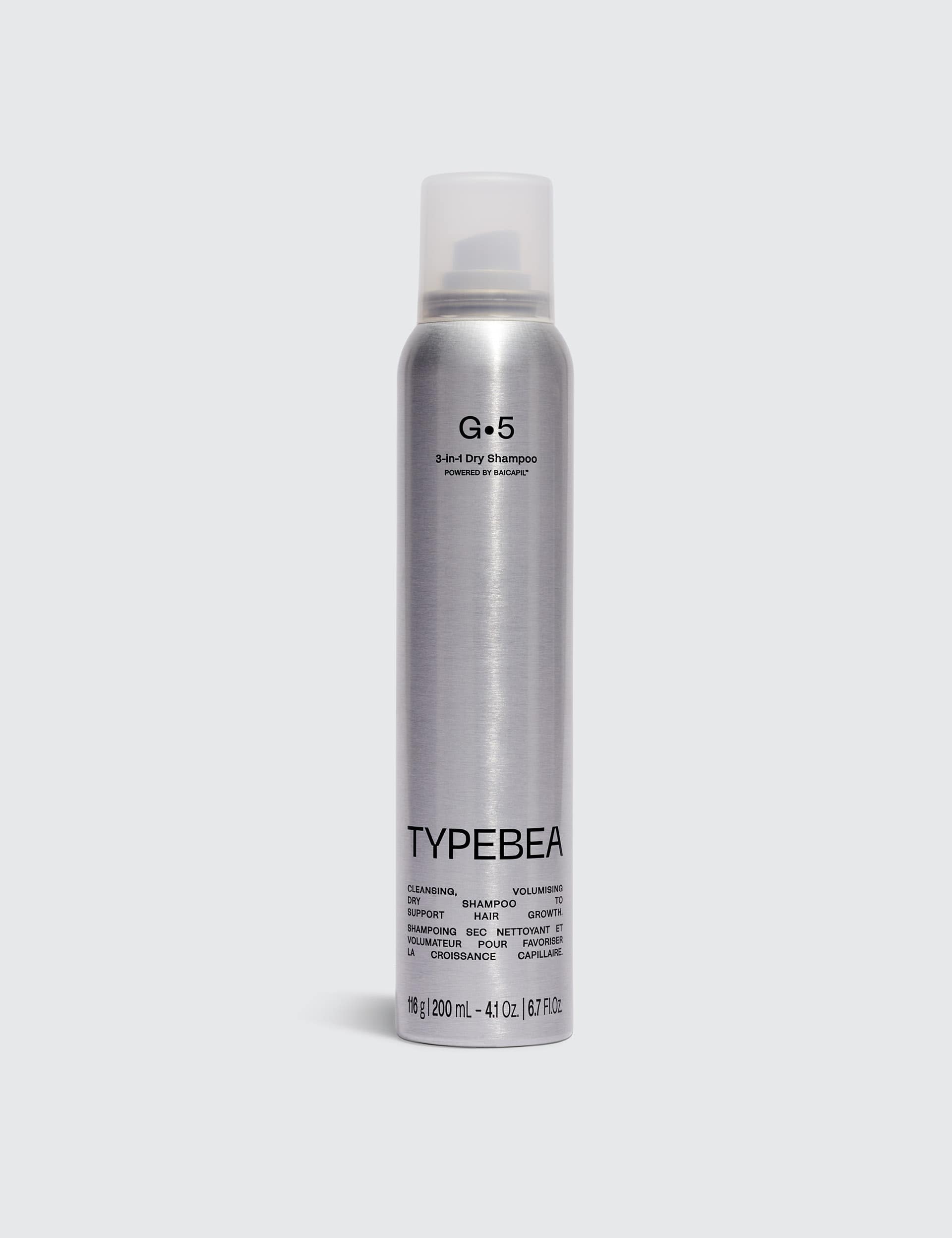 TYPEBEA G5 3-in-1 dry shampoo spray 200ml, UK version