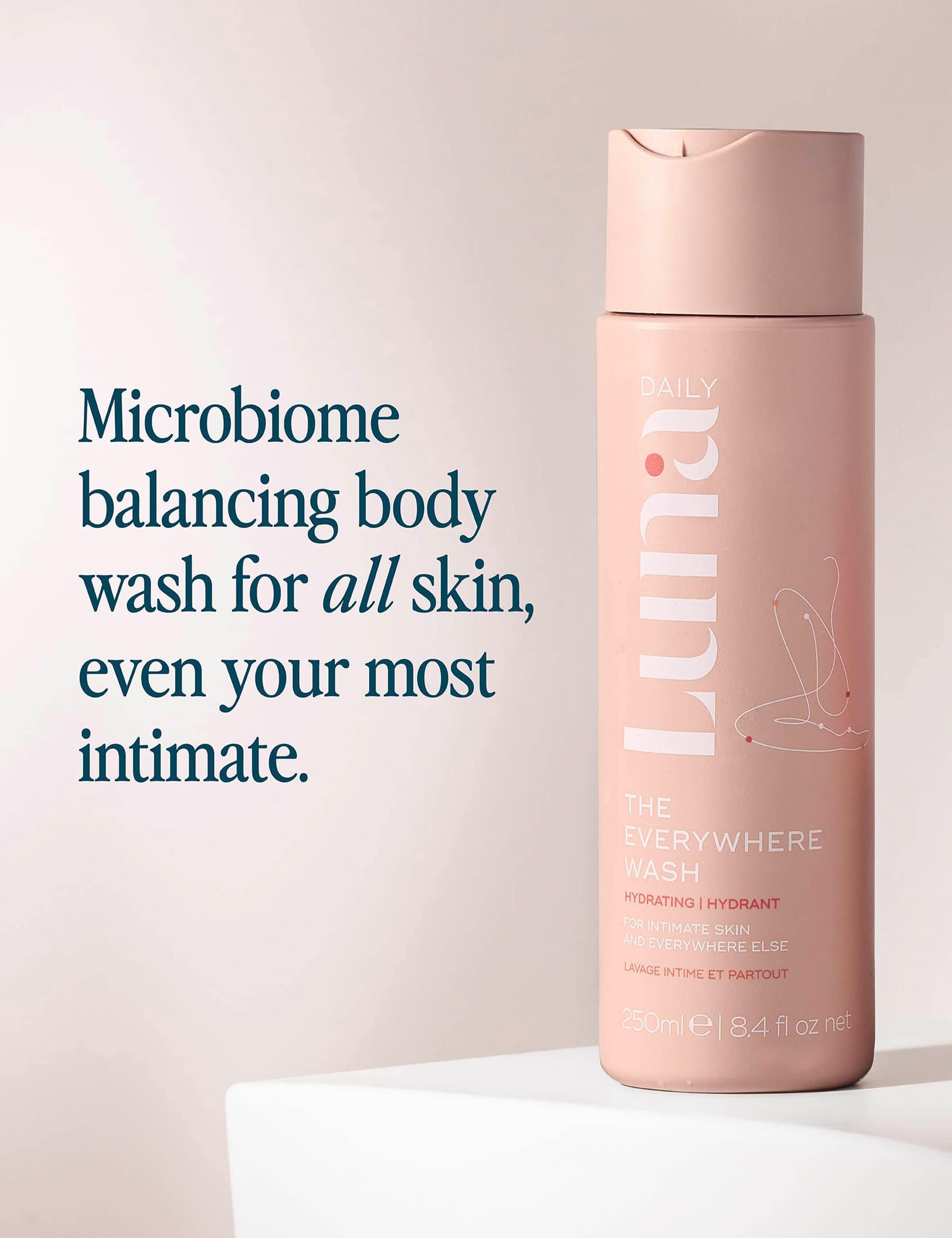 Luna Daily hydrating body wash and spray duo - British product