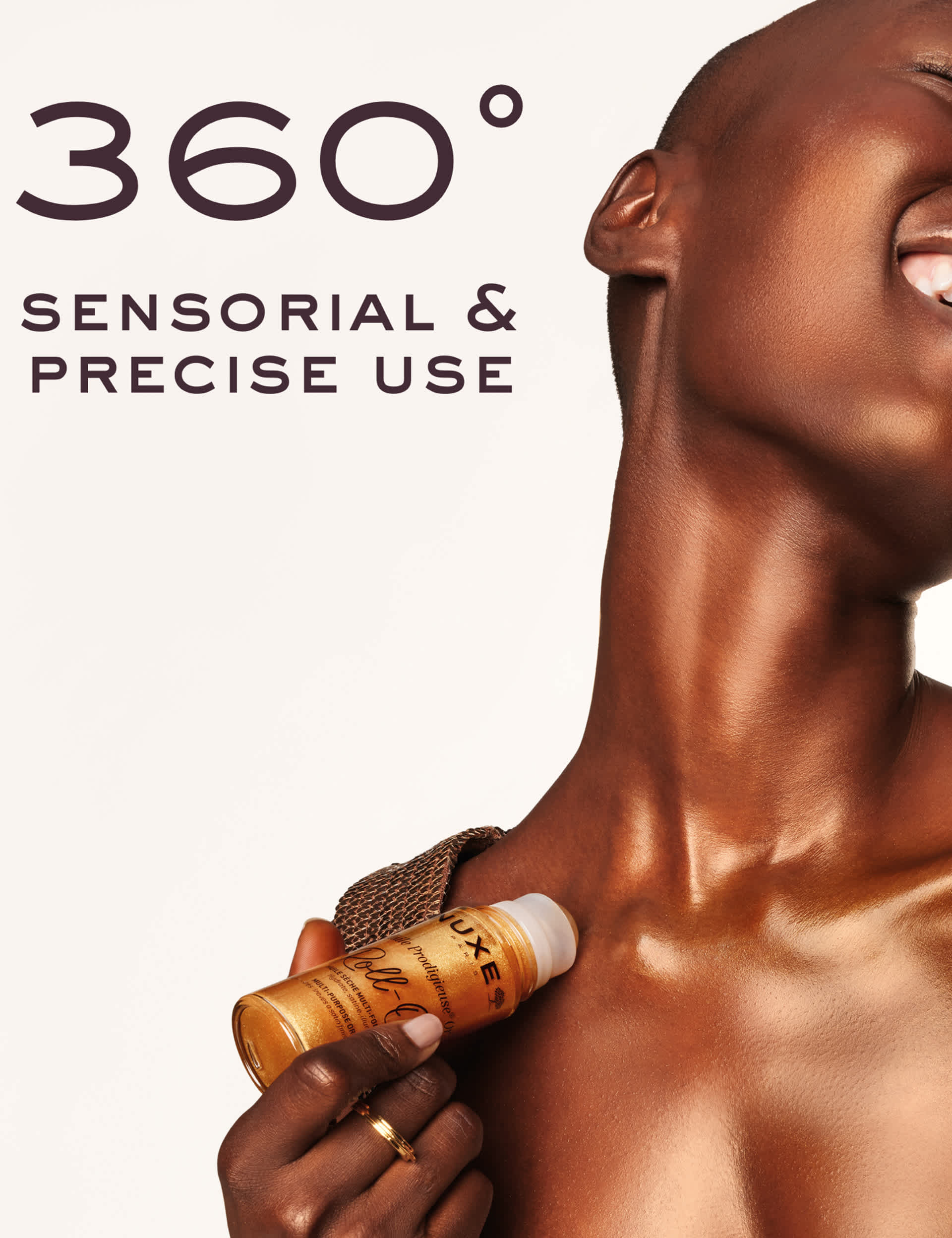 NUXE gold shimmer roll-on oil 60ml - British product