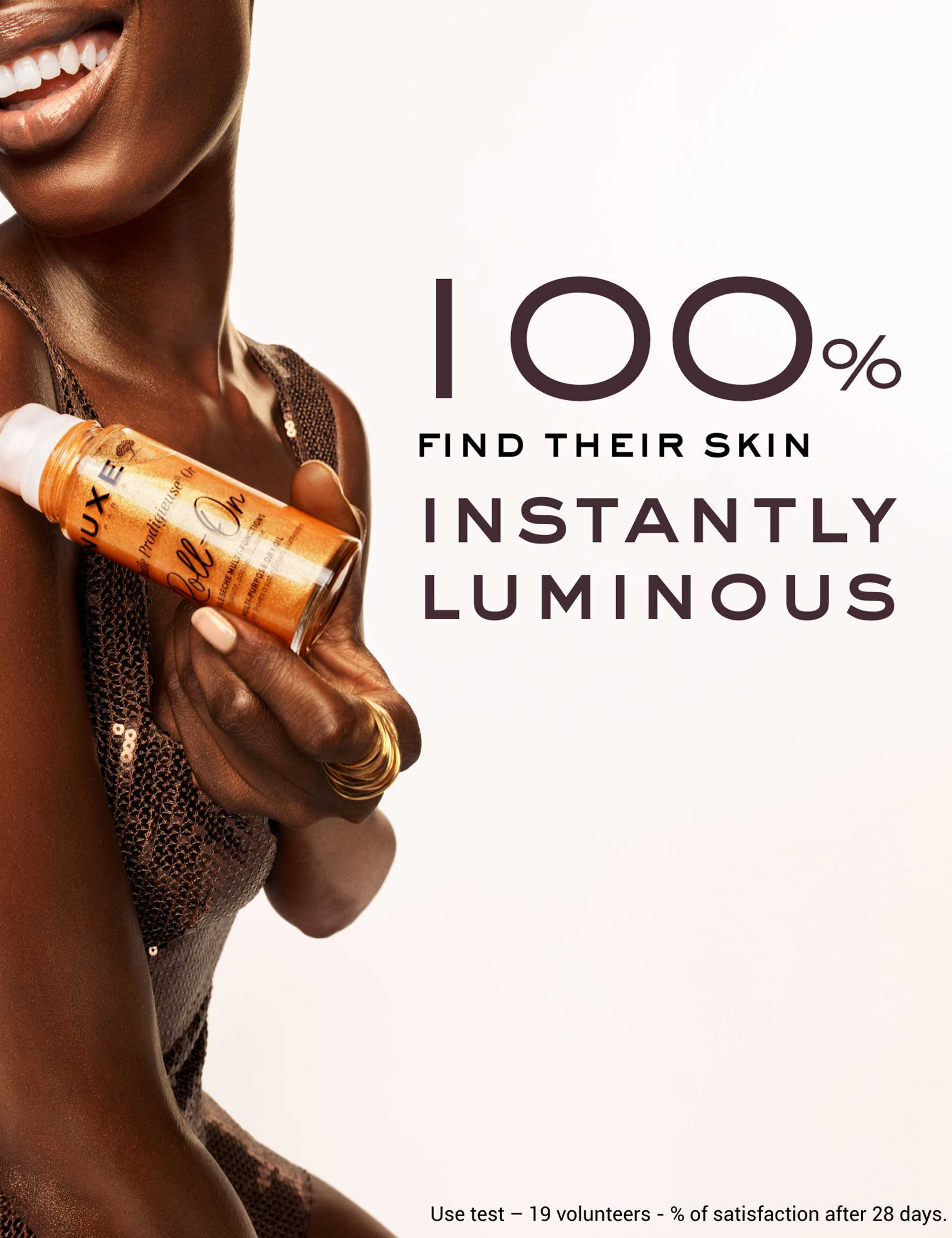NUXE gold shimmer roll-on oil 60ml - British product