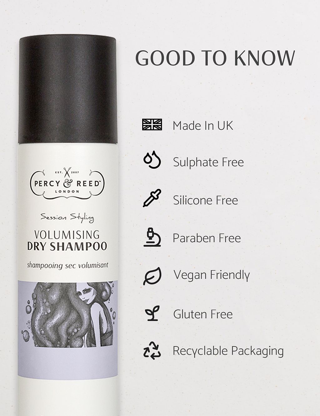 Session Styling Volumising Dry Shampoo 200ml GOODS M&S   