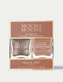 Nails.INC Mocha Mousse nail polish duo 2x14ml, imported from the UK