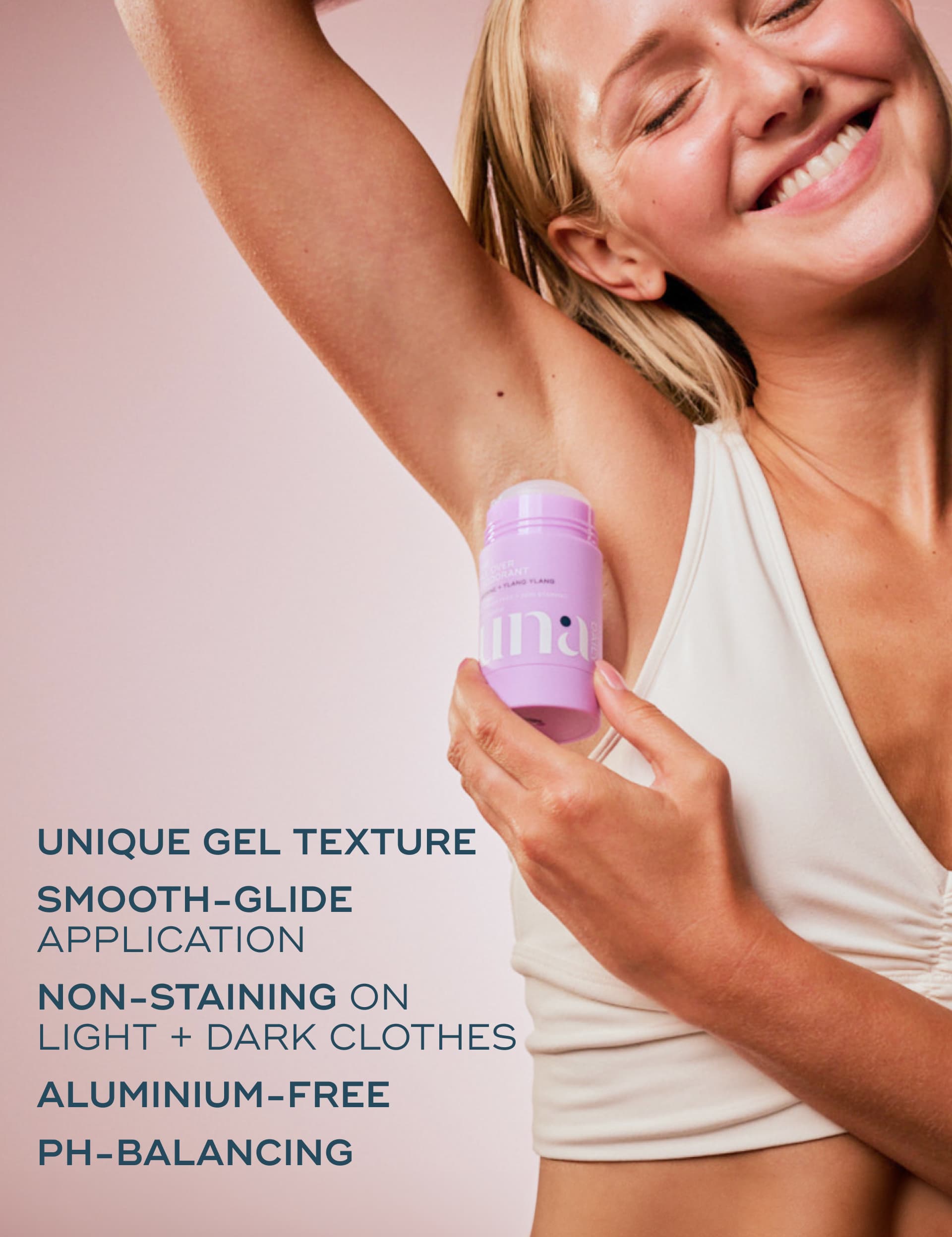 Luna Daily deodorant stick jasmine and ylang ylang 70g (British brand)