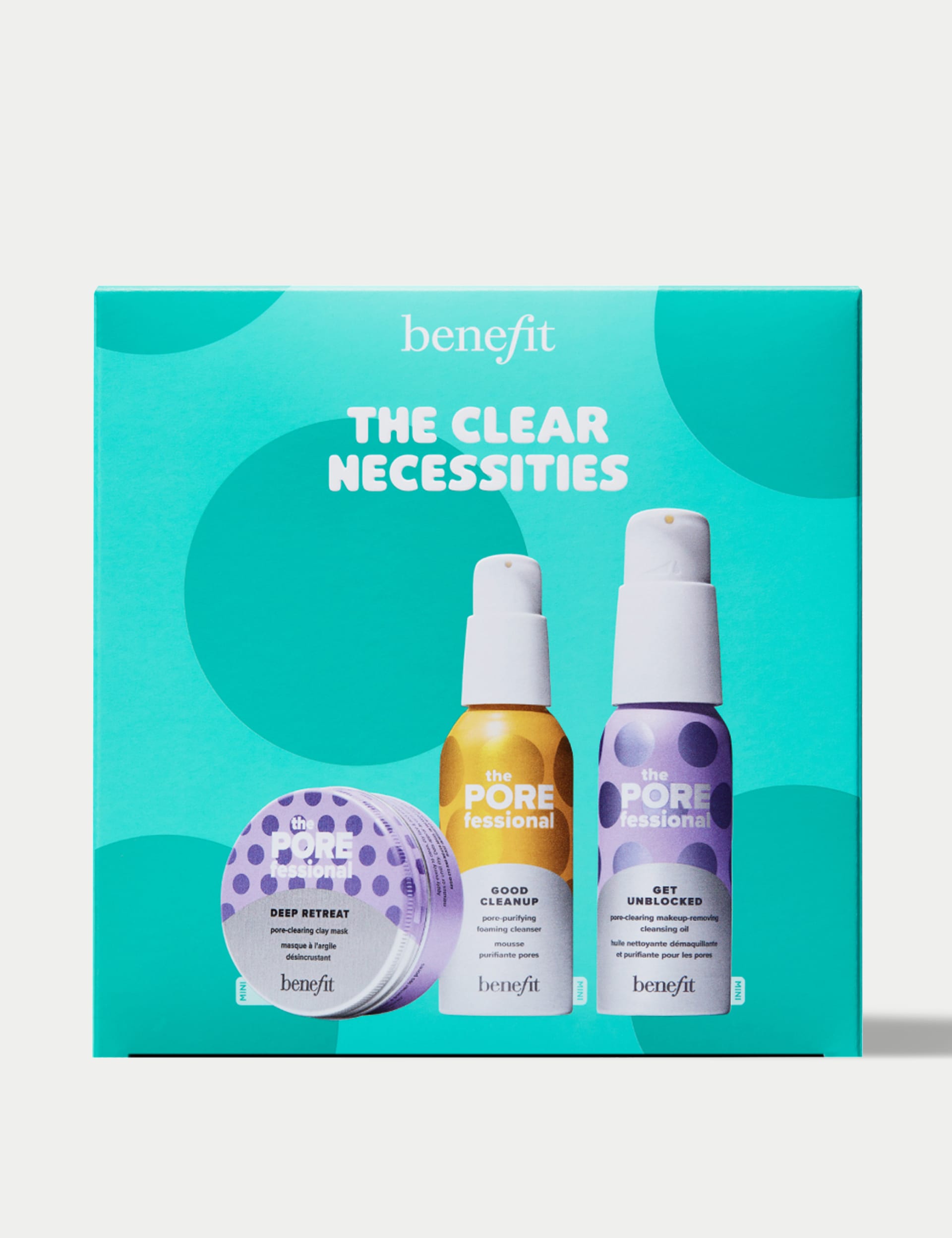 Benefit Clear Necessities Skincare Gift Set 121ml (British brand)