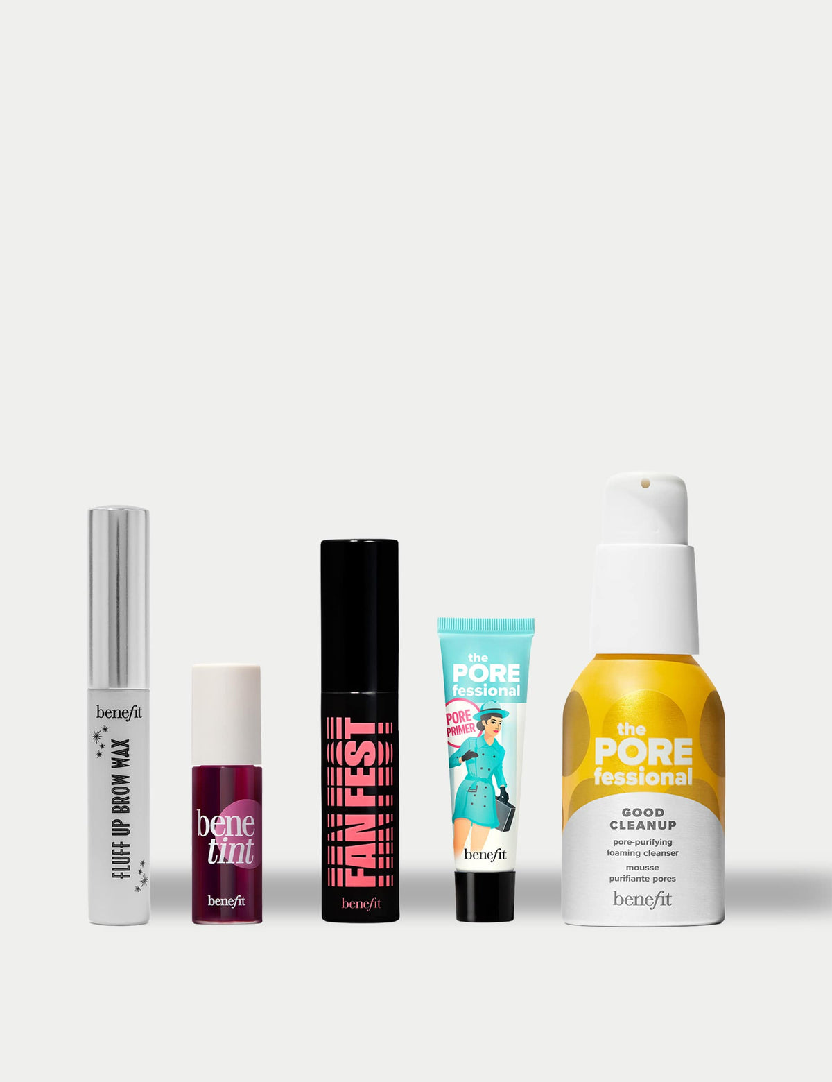 Benefit Cosmetics full-face and porecare 5-piece bundle (British brand)