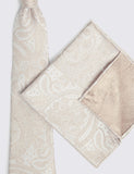 Moss paisley pure silk wedding tie - British product