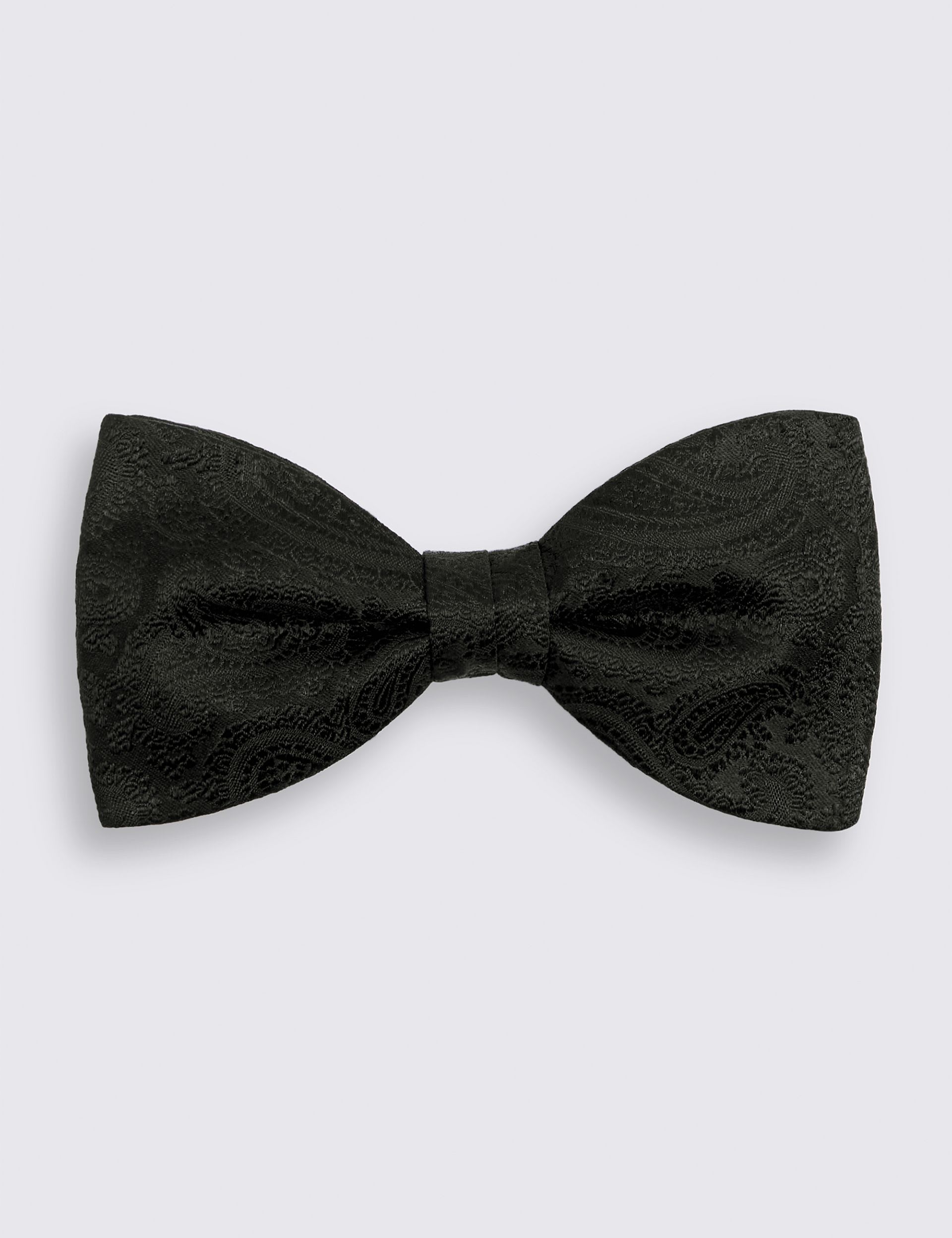 Moss paisley pure silk bow tie, UK version