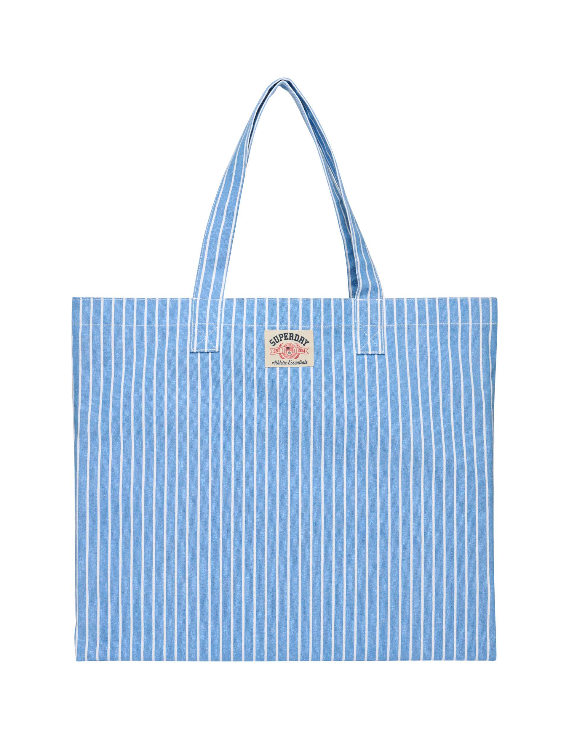 Superdry striped top handle tote bag, imported from the UK