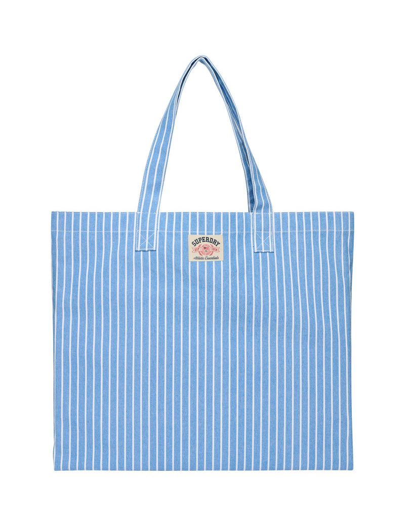 Superdry striped top handle tote bag, imported from the UK