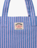 Superdry striped top handle tote bag, imported from the UK
