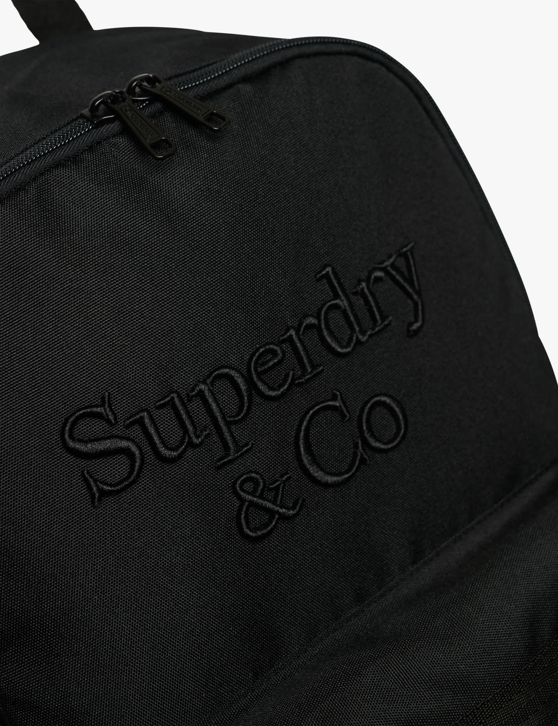 Superdry logo backpack with embroidered branding (British brand)