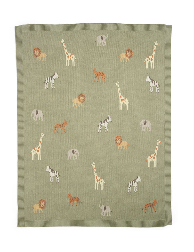 Mamas & Papas safari knitted blanket, UK version