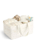 Mamas & Papas pure cotton seedling print nappy caddy bag, UK version